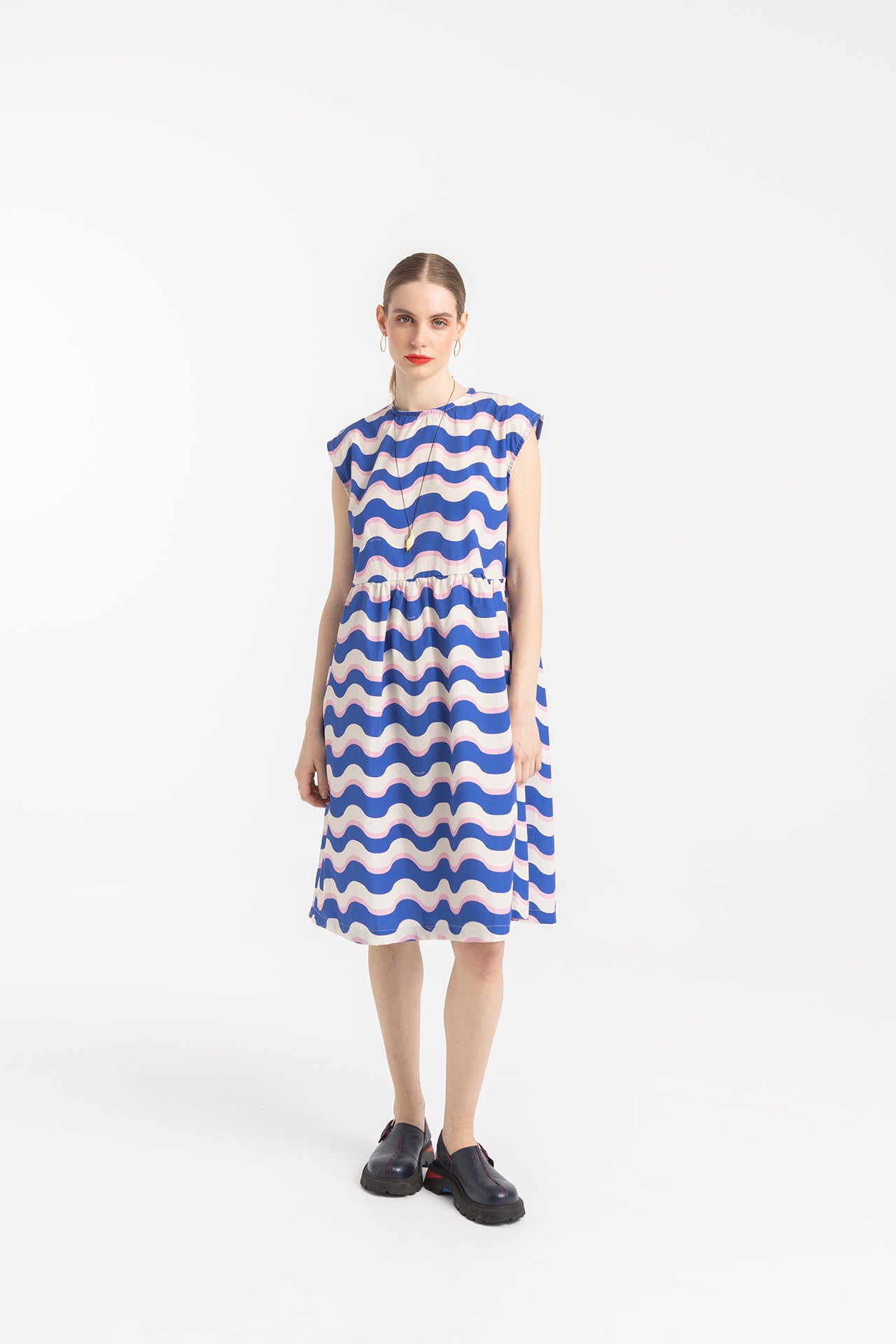 DAHLIA DRESS- HAPPY WAVES
