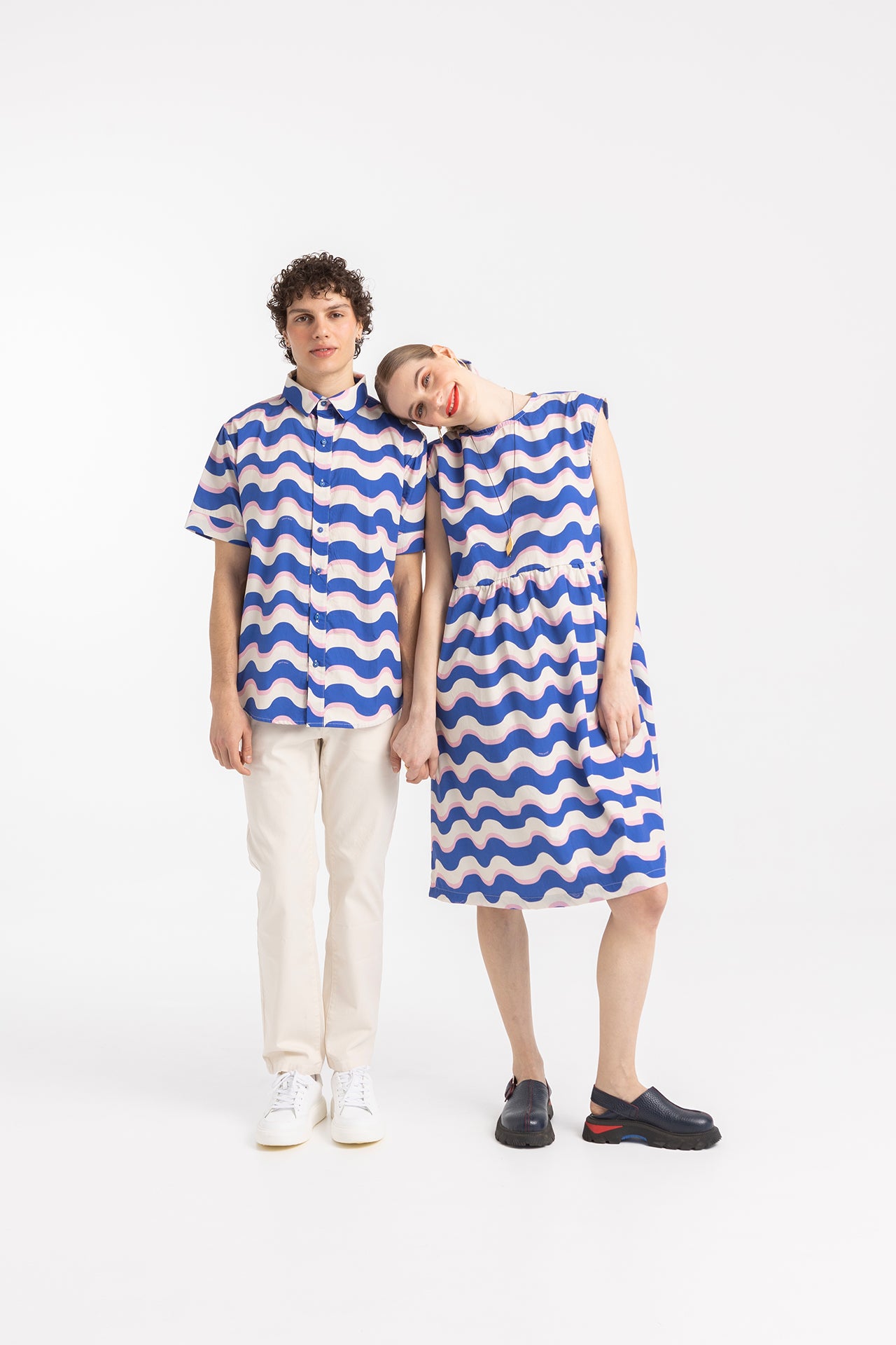 DAHLIA DRESS- HAPPY WAVES