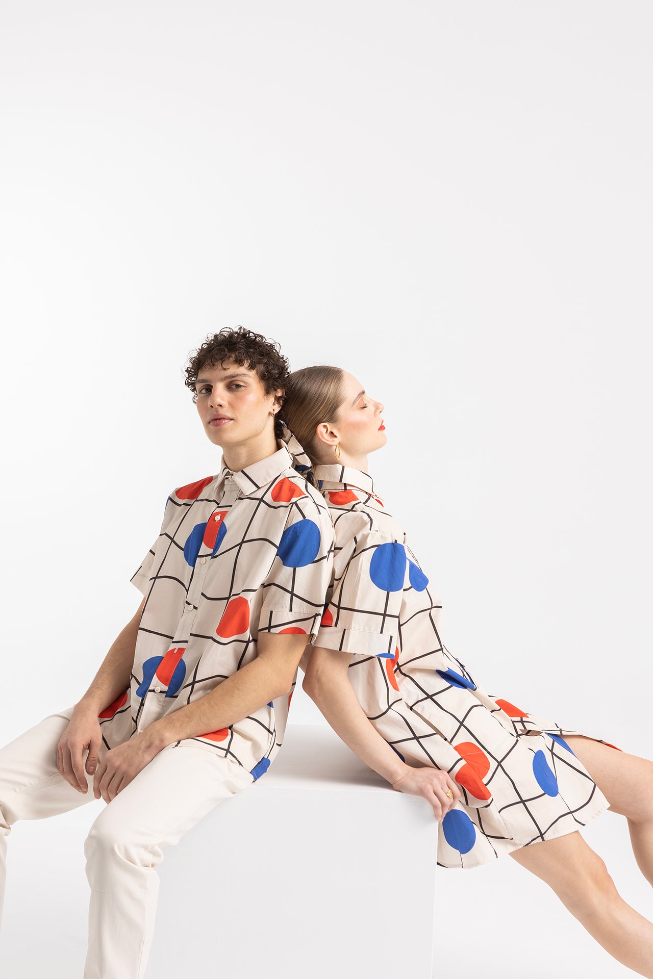 KOWALSKI SHIRT DRESS- GRID