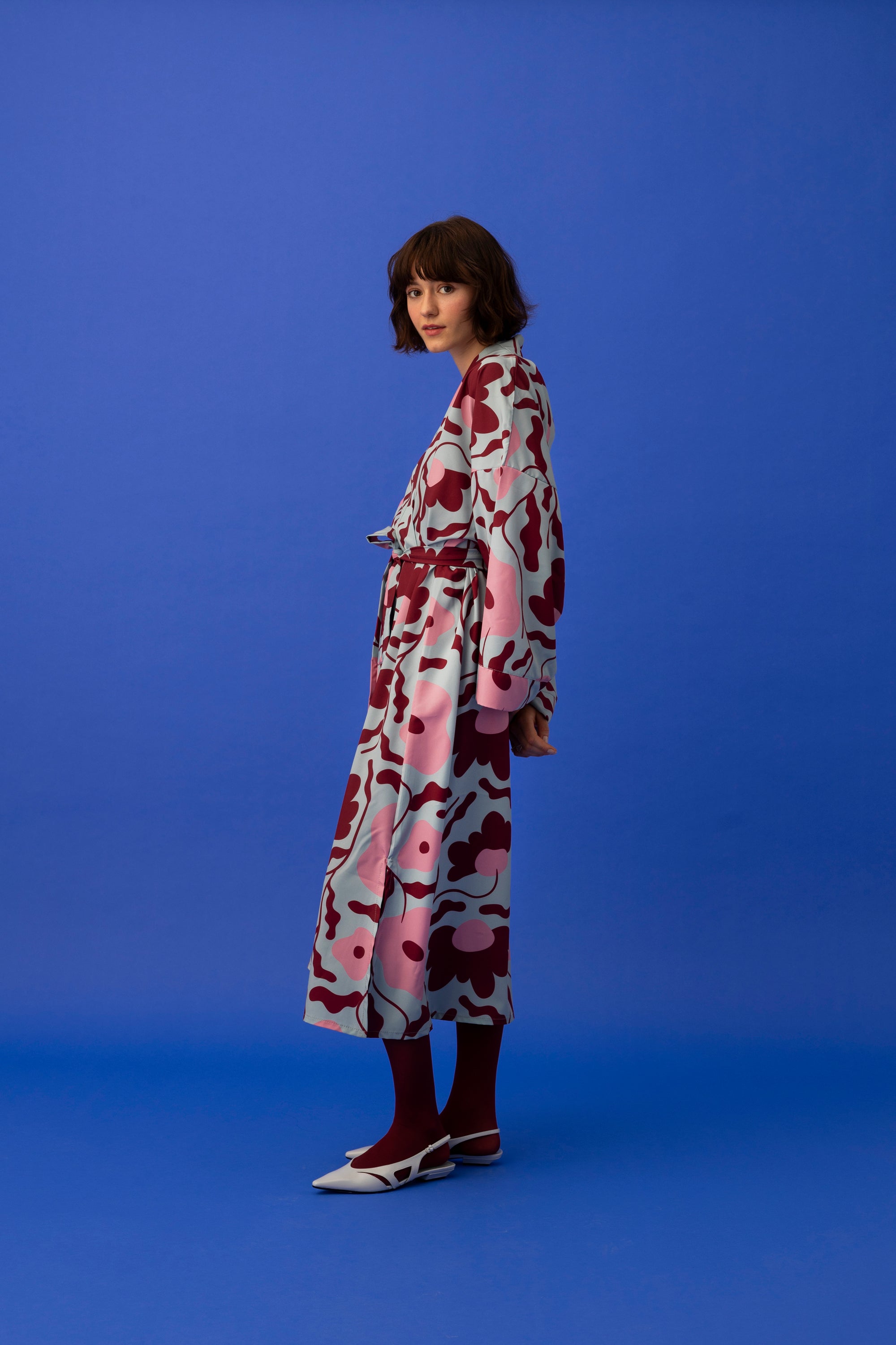 CAROLINE MAXI KIMONO DRESS- PET PLANTS