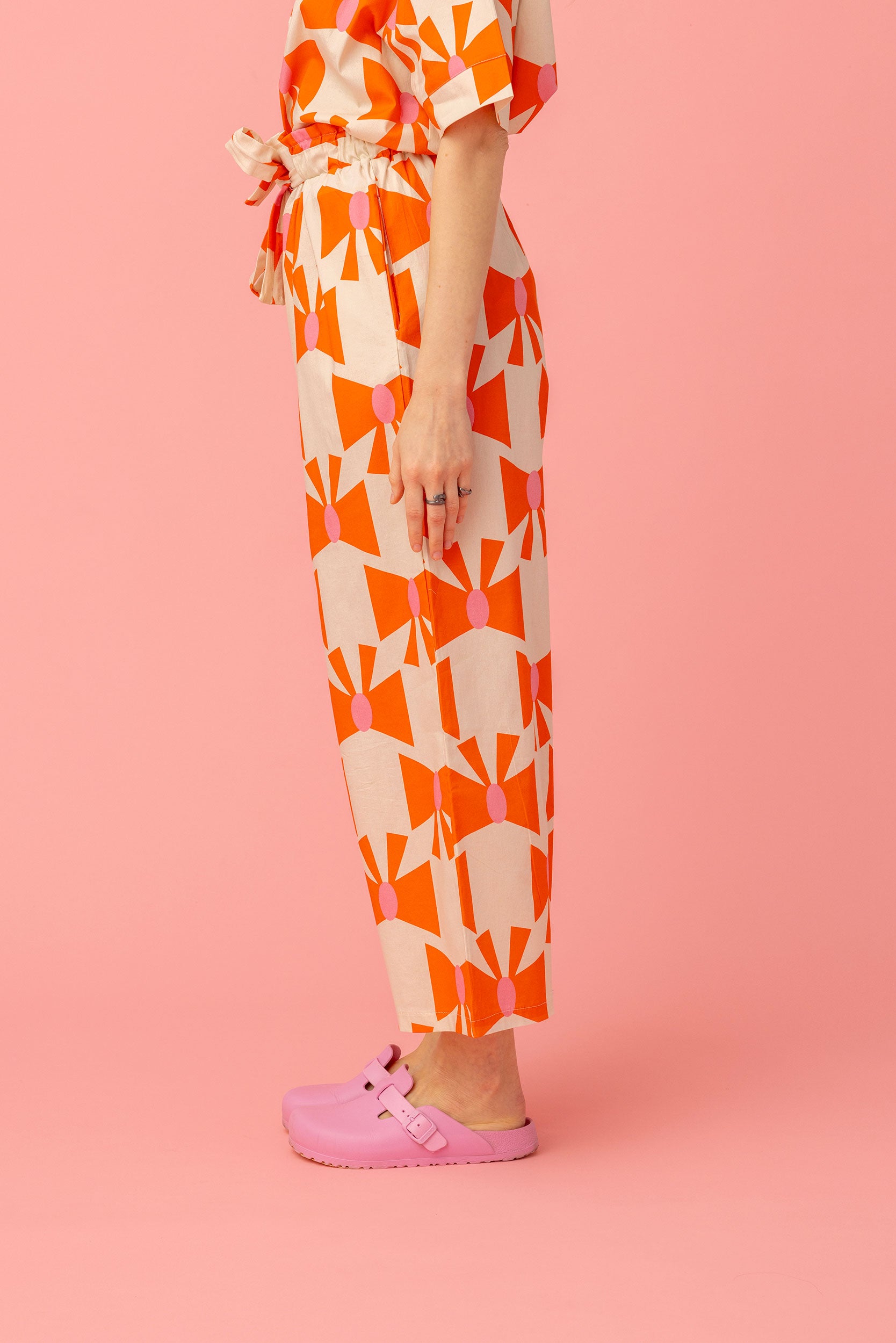 ERIC WIDE LEG PANTS- BOWS