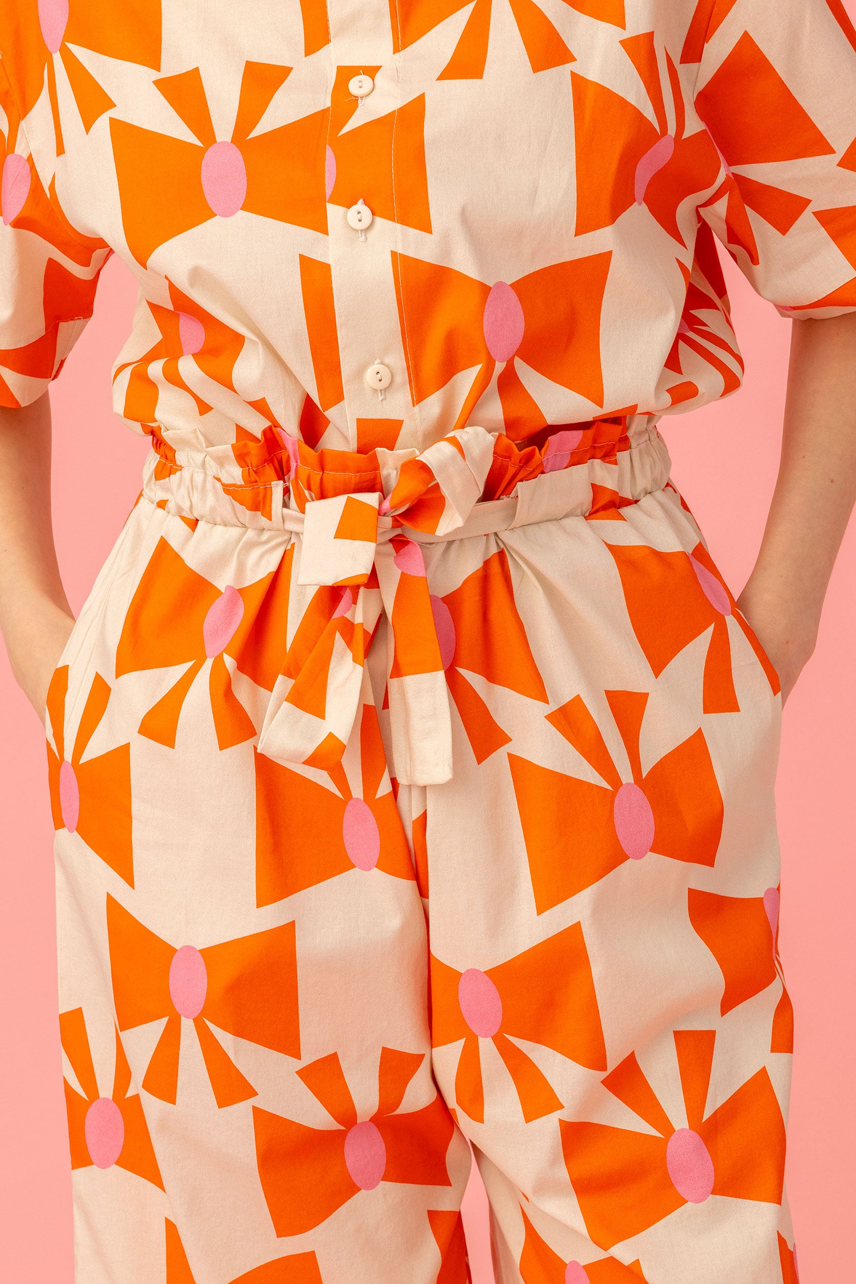 ERIC WIDE LEG PANTS- BOWS