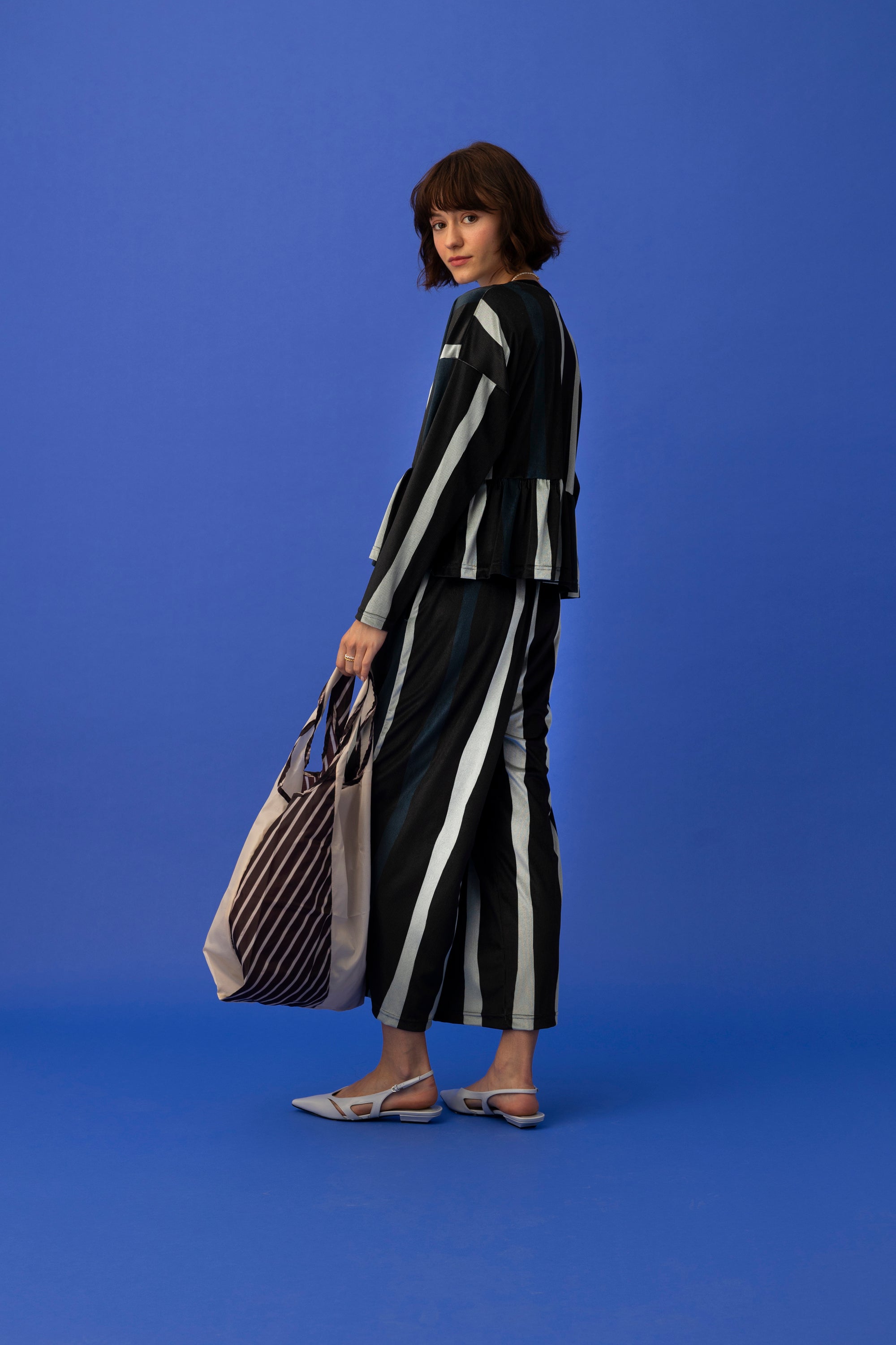 POPPER TOP- ADELIE STRIPE