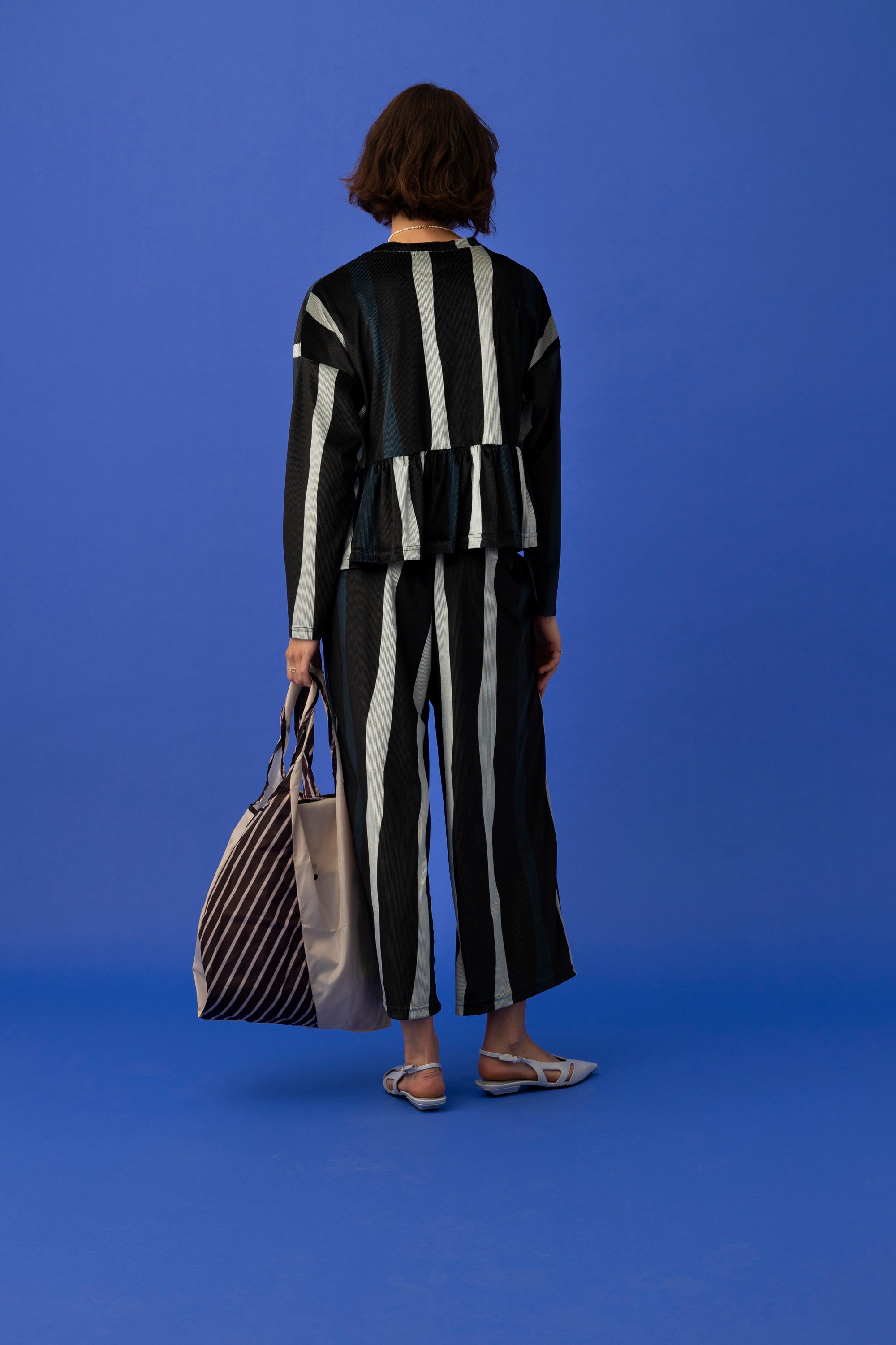 POPPER TOP- ADELIE STRIPE