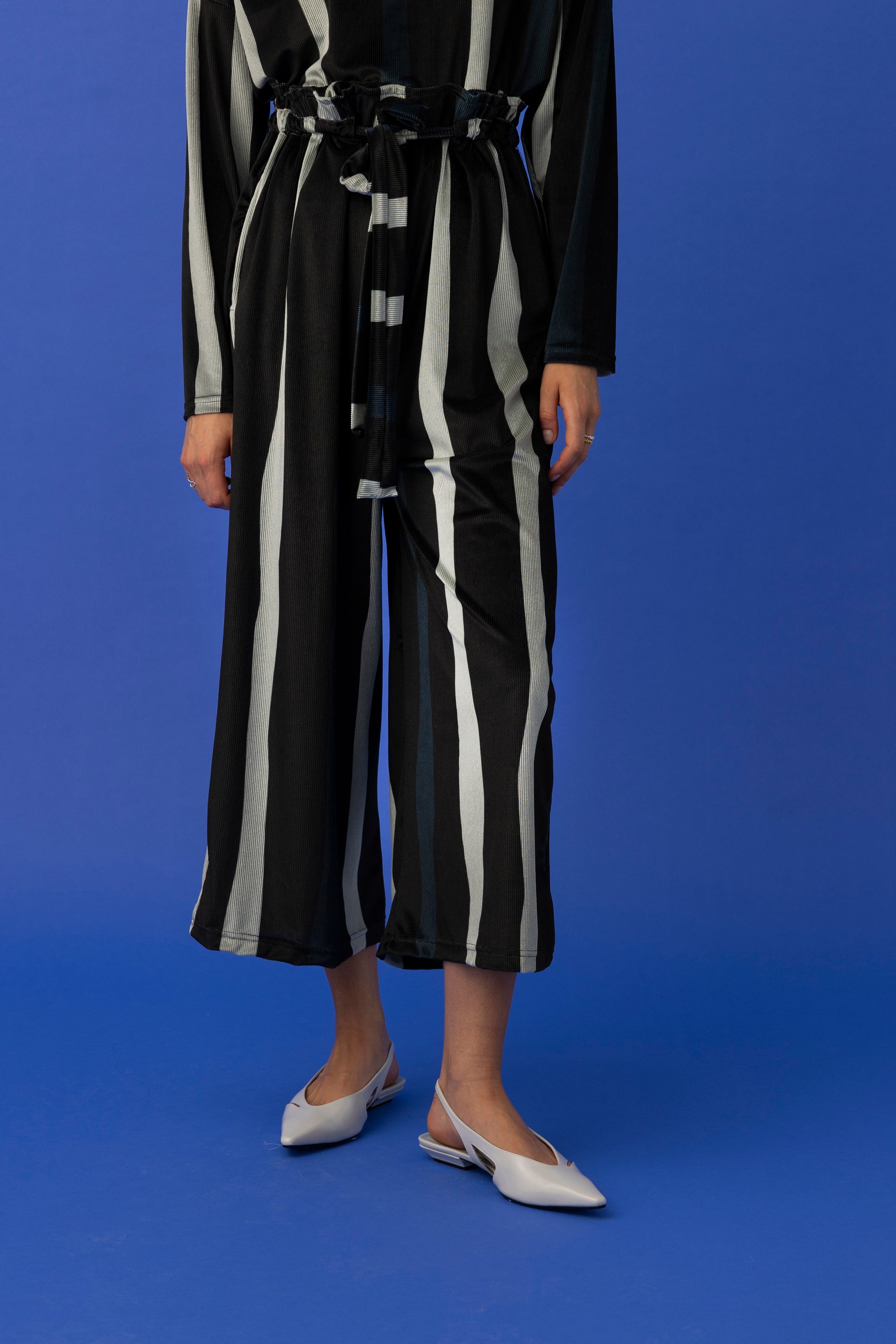 ERIC WIDE LEG PANTS- ADELIE STRIPE