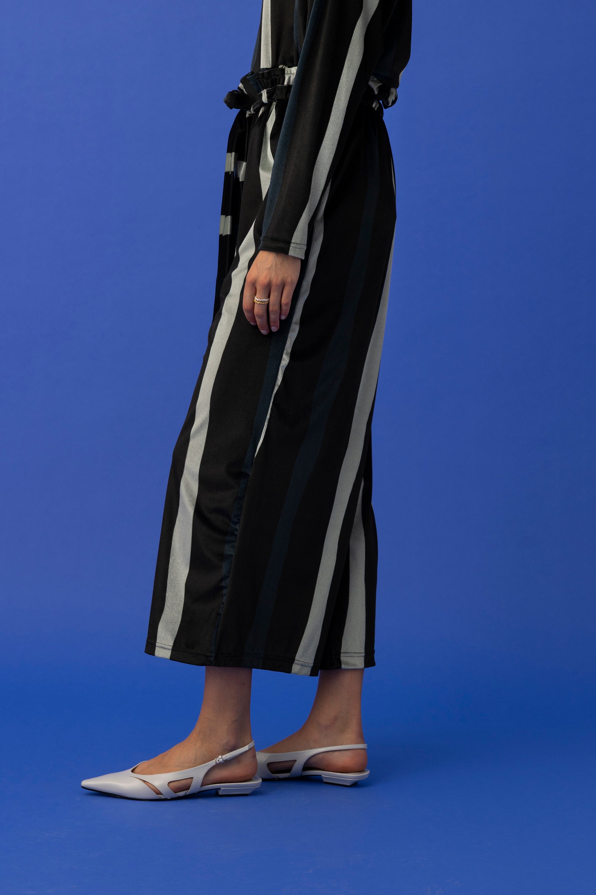 ERIC WIDE LEG PANTS- ADELIE STRIPE