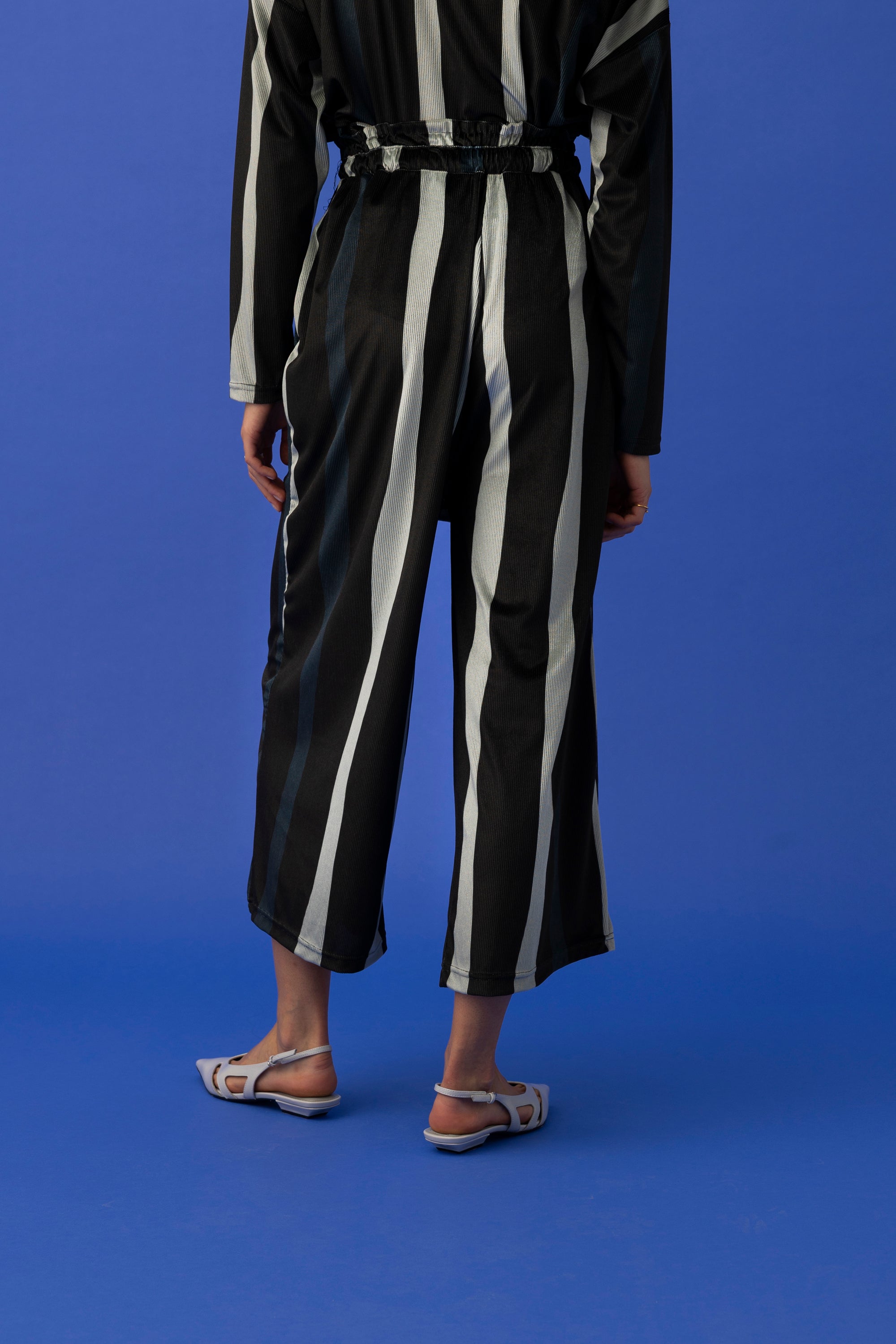 ERIC WIDE LEG PANTS- ADELIE STRIPE