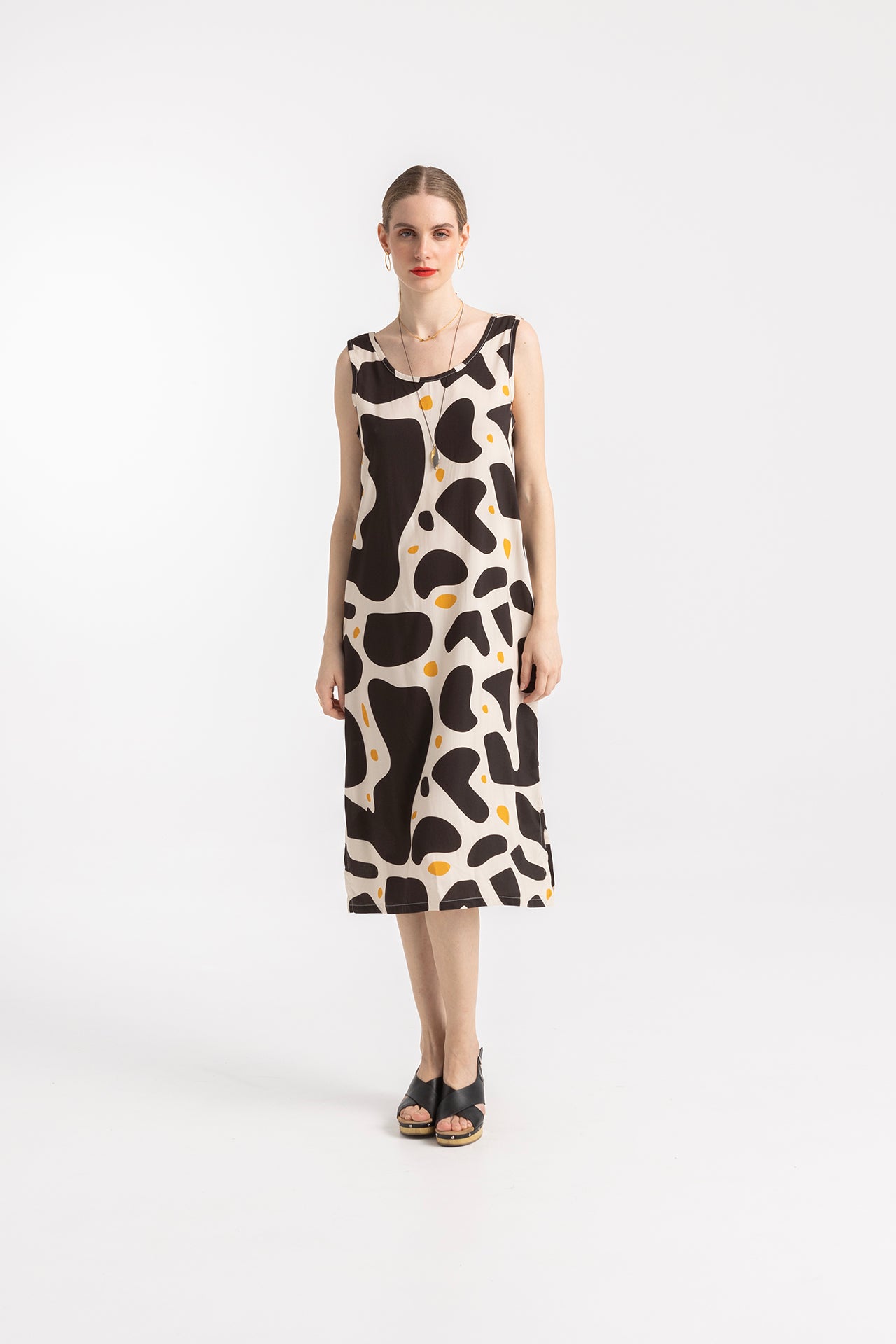 NESTOR OPEN BACK DRESS- BLOBS