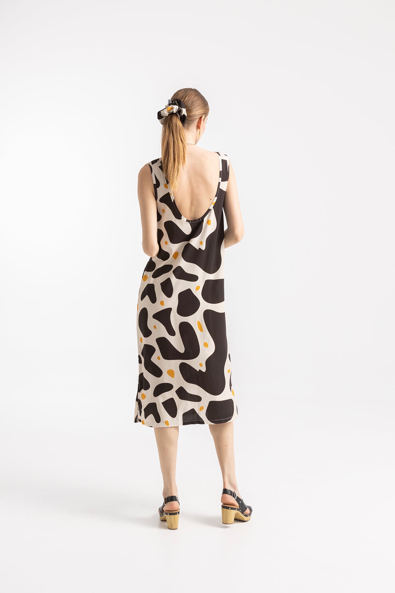 NESTOR OPEN BACK DRESS- BLOBS