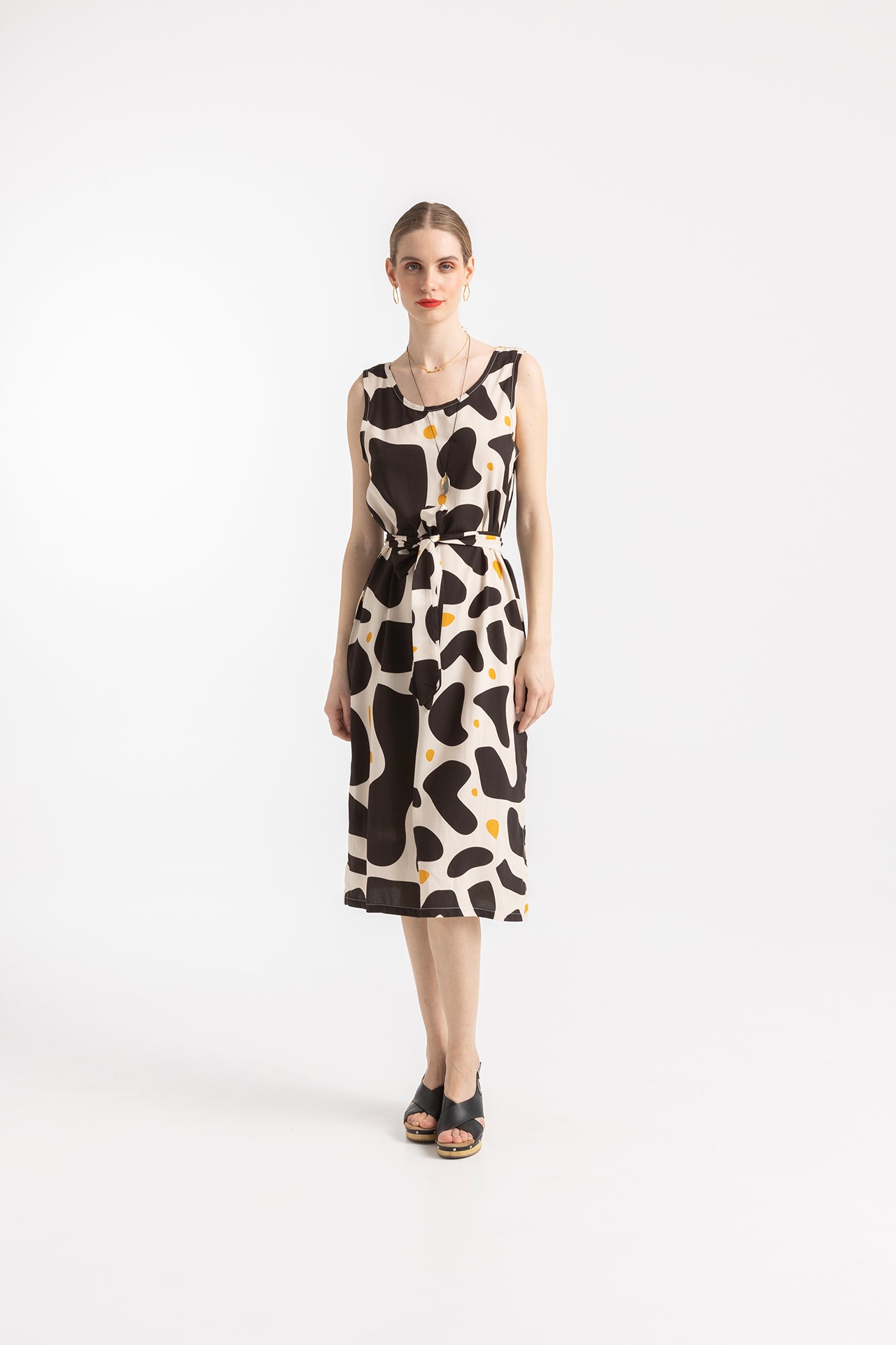 NESTOR OPEN BACK DRESS- BLOBS
