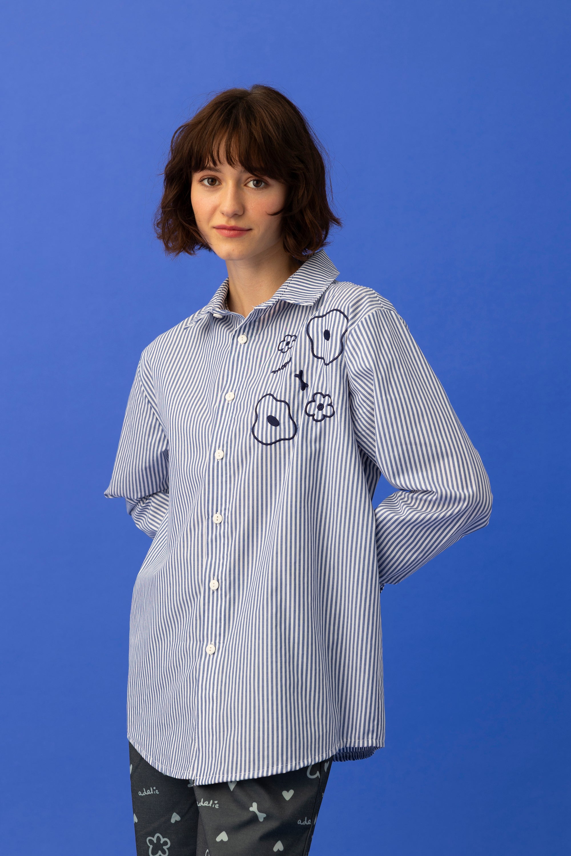 KOWALSKI SHIRT UNISEX- STRIPE EMBROIDERY