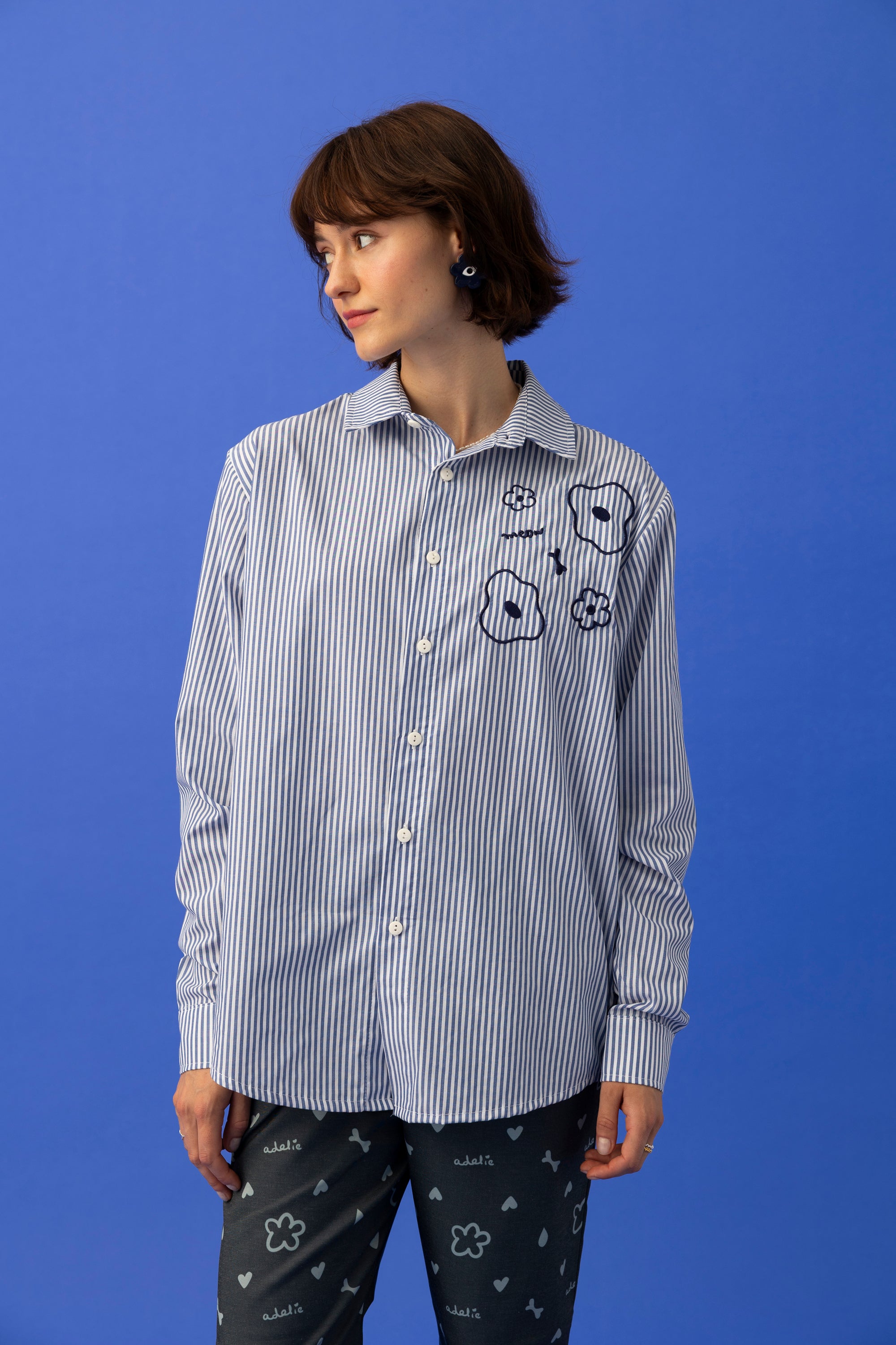 KOWALSKI SHIRT UNISEX- STRIPE EMBROIDERY