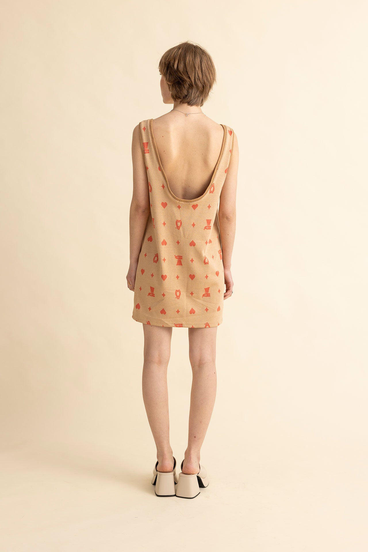 OPEN BACK DRESS NESTOR- ADELIE FAVS JACQUARD