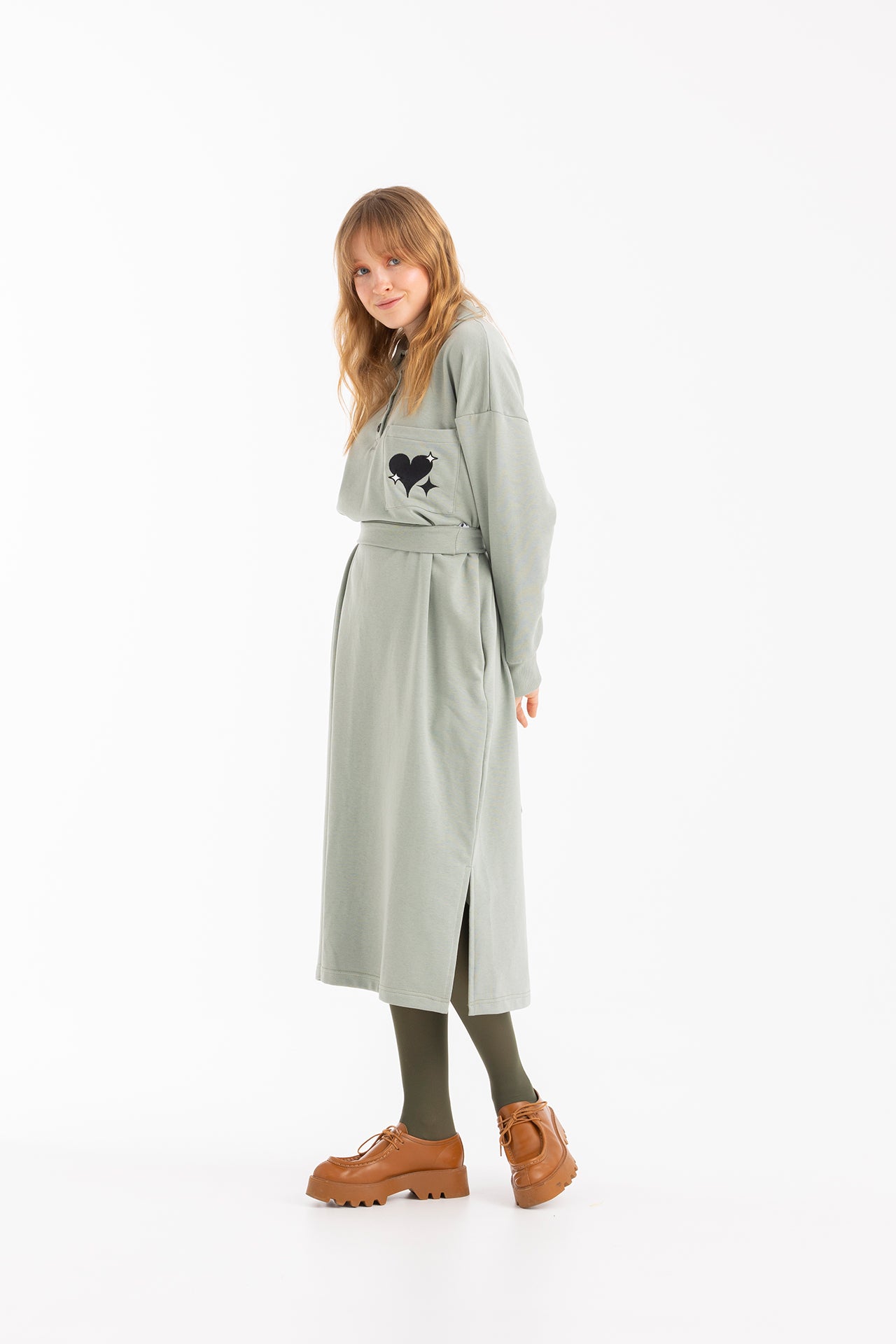 FLIPPER SWEATSHIRT DRESS