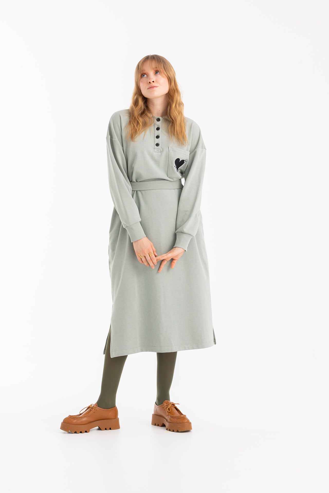 FLIPPER SWEATSHIRT DRESS