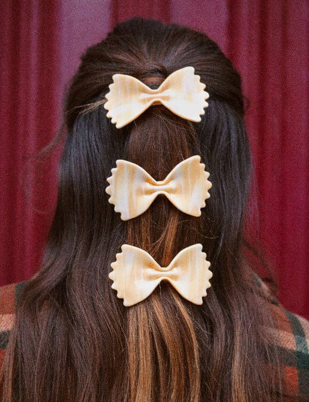 FARFALLE BOW TIE PASTA HAIR BARRETTE