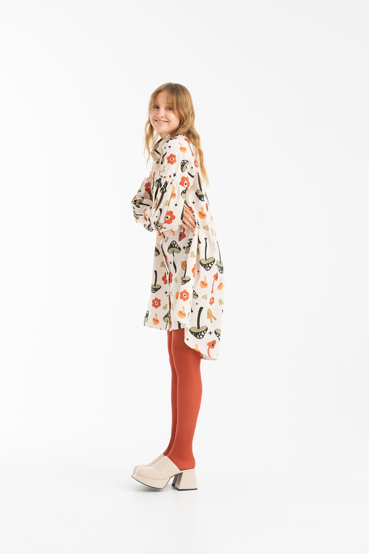 ROSALIE SHIRT DRESS- HAPPY COMPILATION