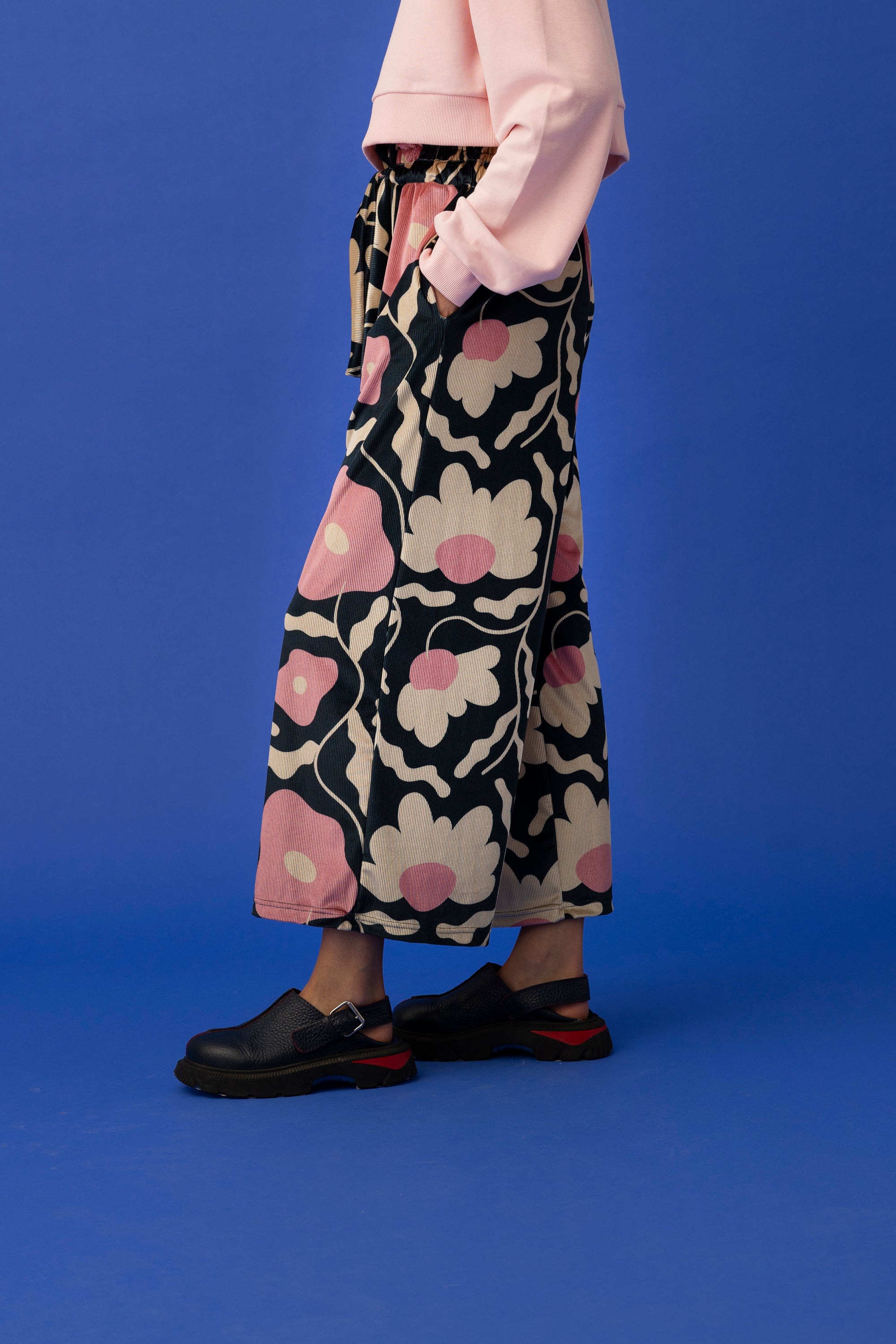 ERIC WIDE LEG PANTS- PET PLANTS