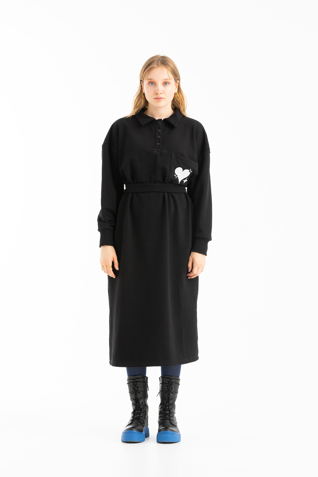 FLIPPER SWEATSHIRT DRESS