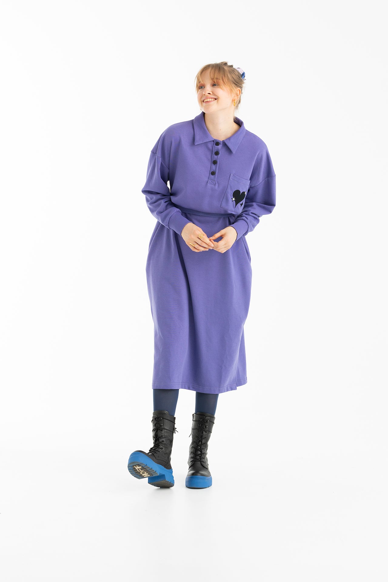 FLIPPER SWEATSHIRT DRESS