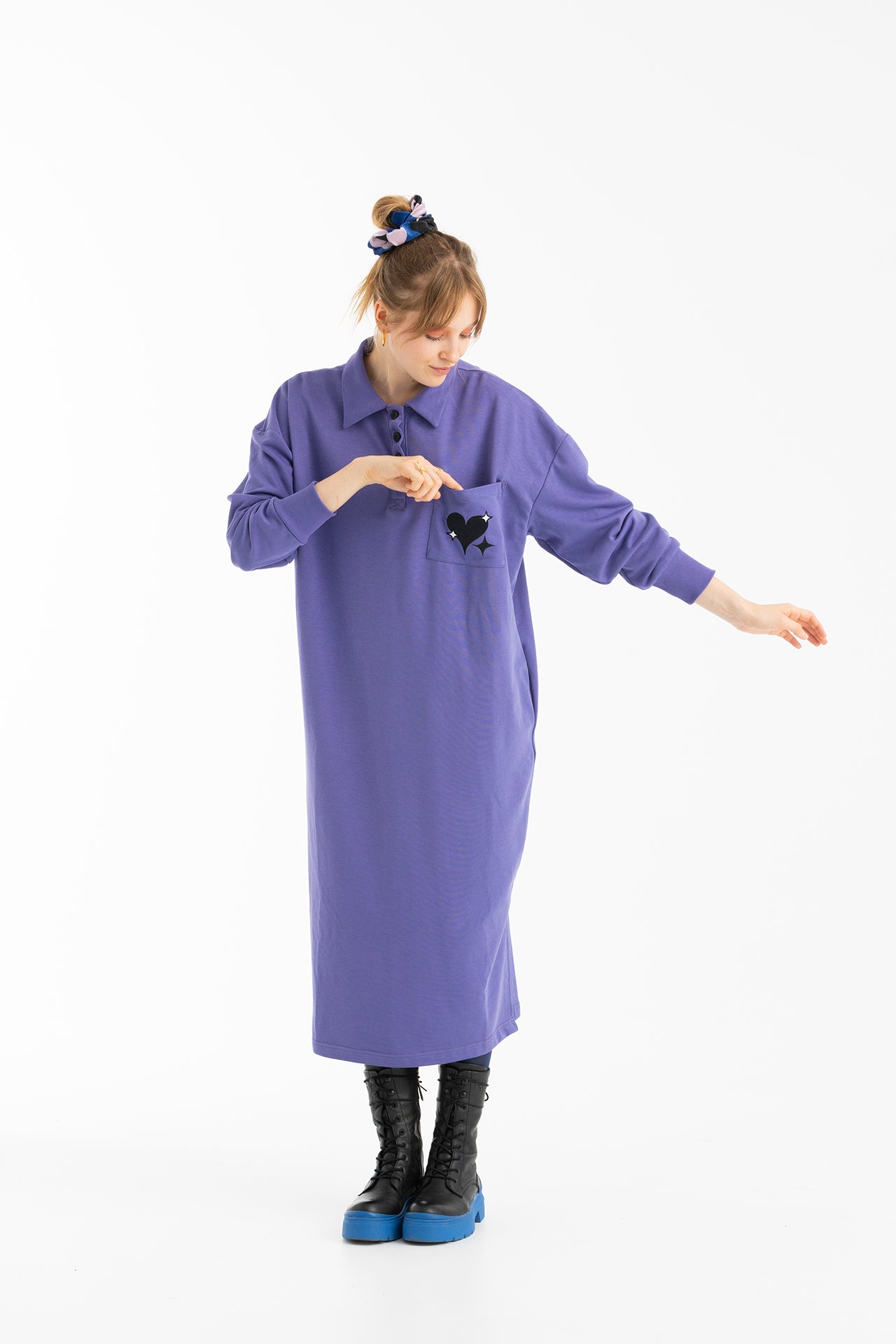 FLIPPER SWEATSHIRT DRESS