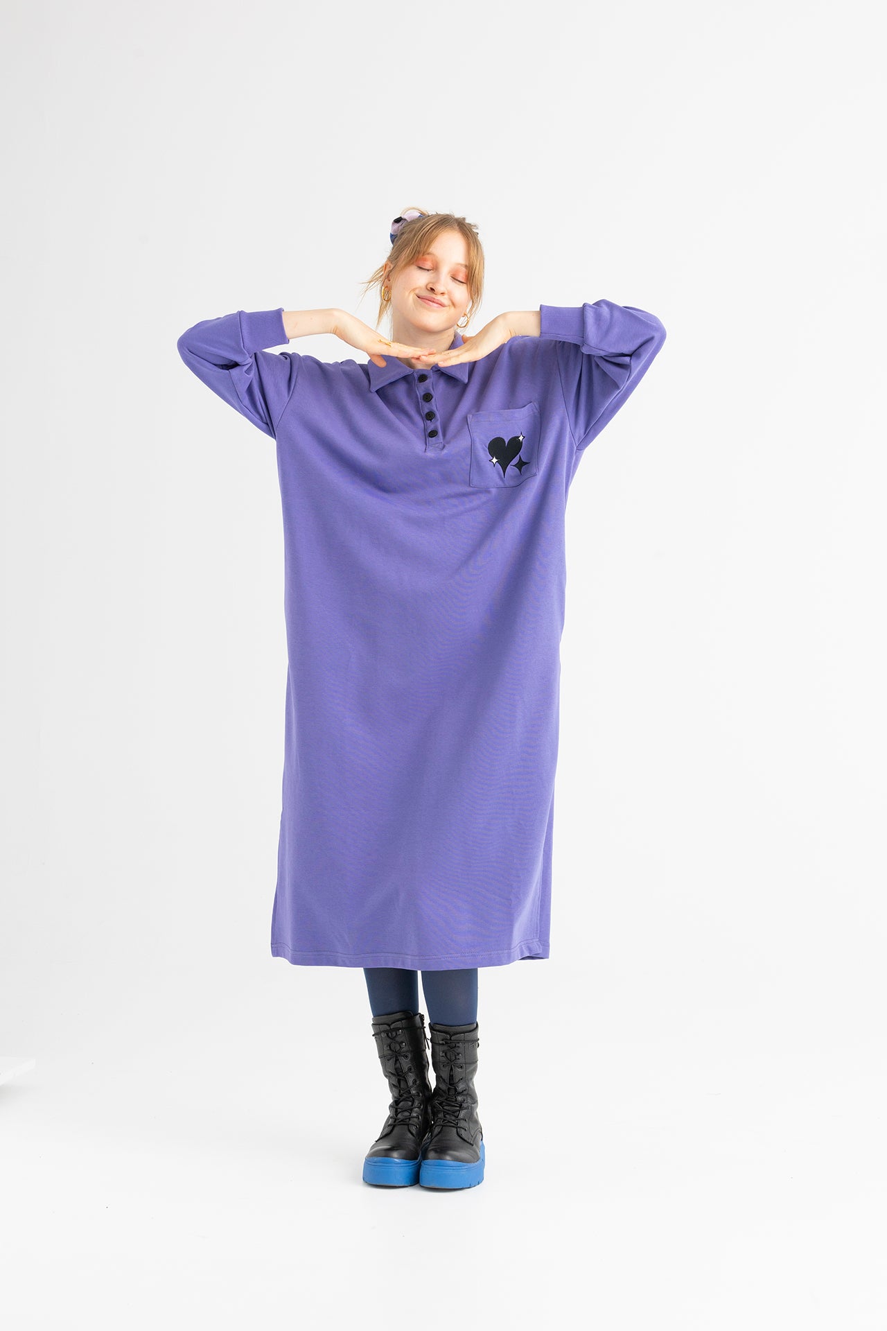 FLIPPER SWEATSHIRT DRESS