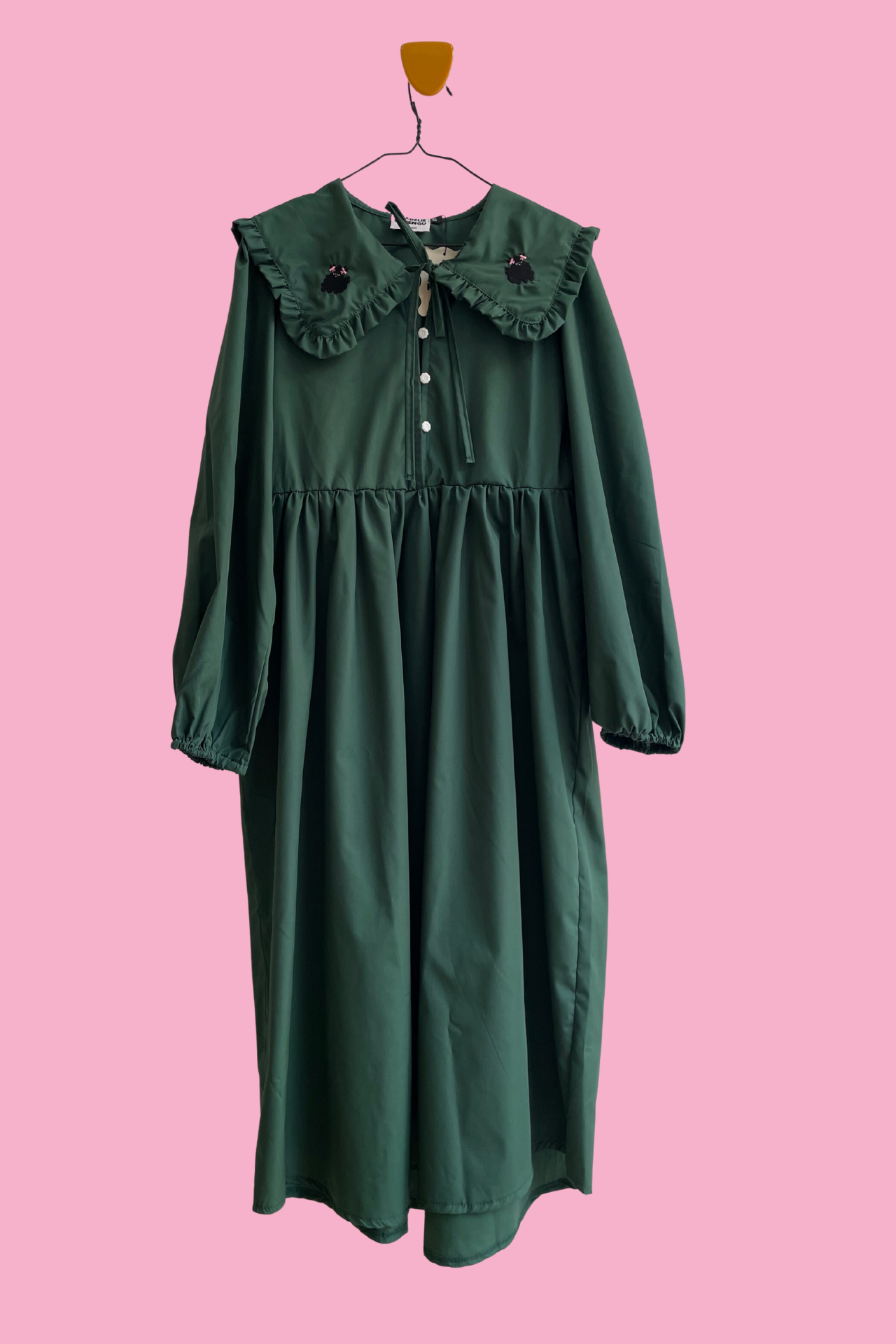 WYLIE COLLAR DRESS- FLUFFY DOG COLOURS