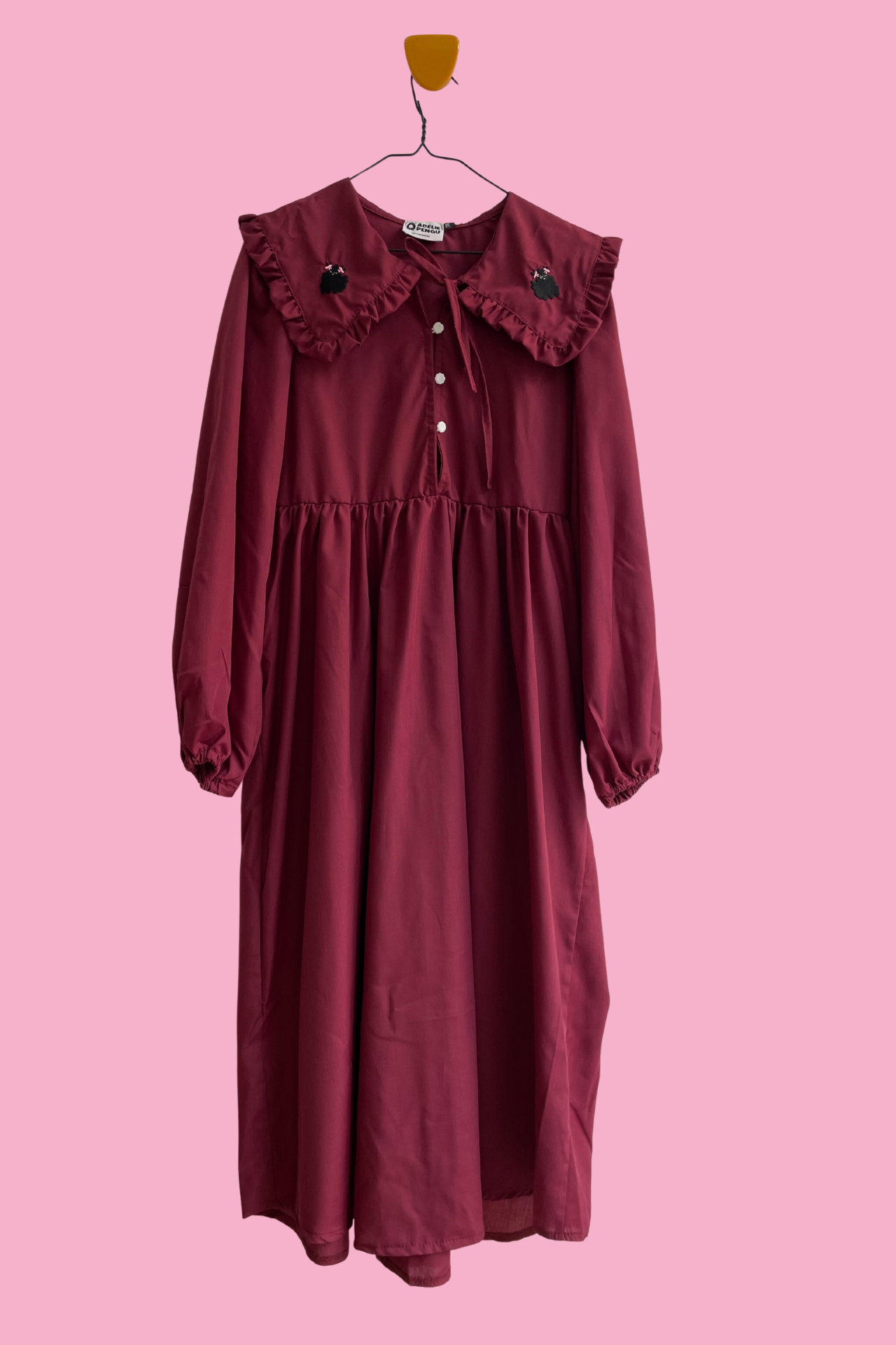 WYLIE COLLAR DRESS- FLUFFY DOG COLOURS