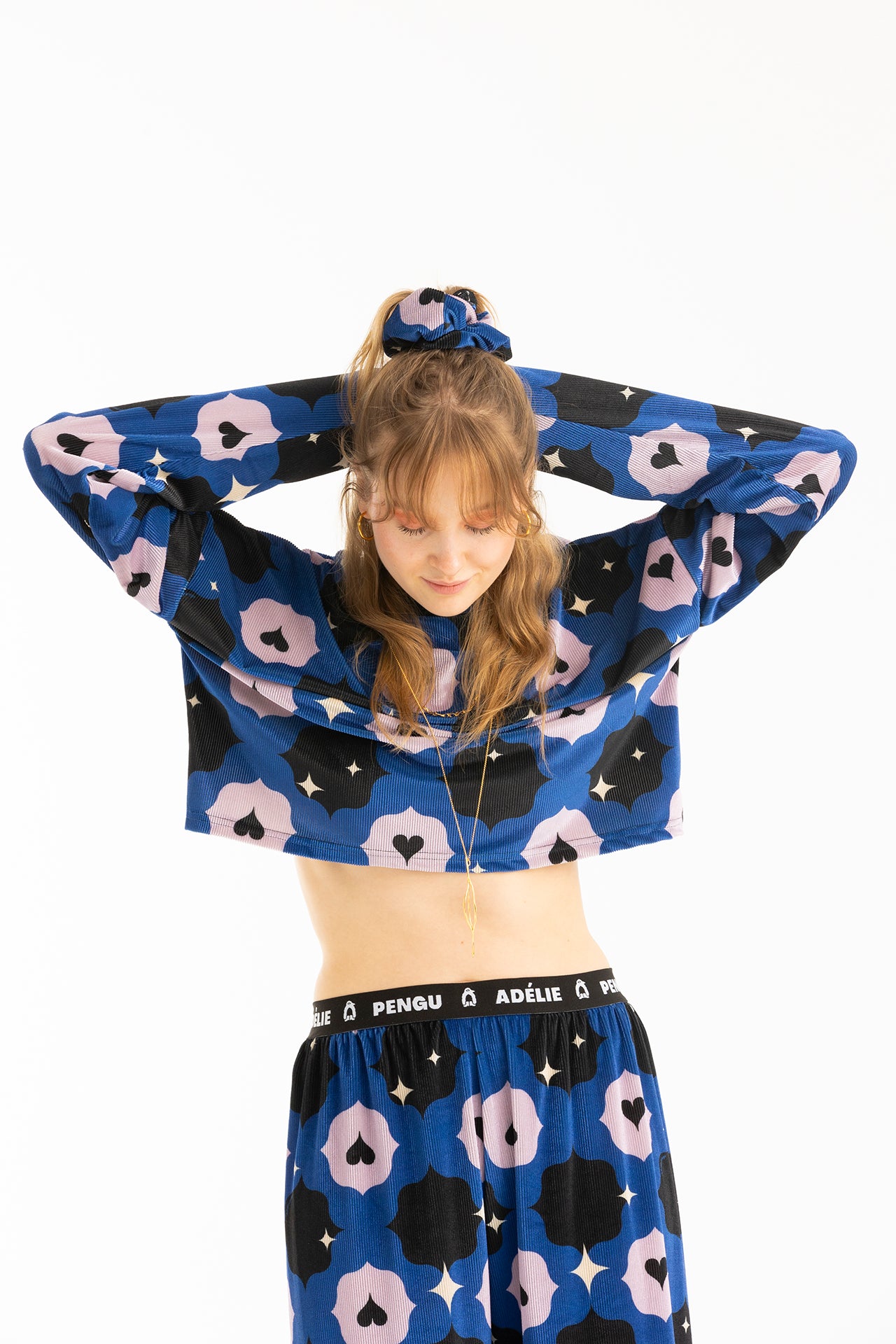 MINNIE CROPPED TOP- VINTAGE TILE