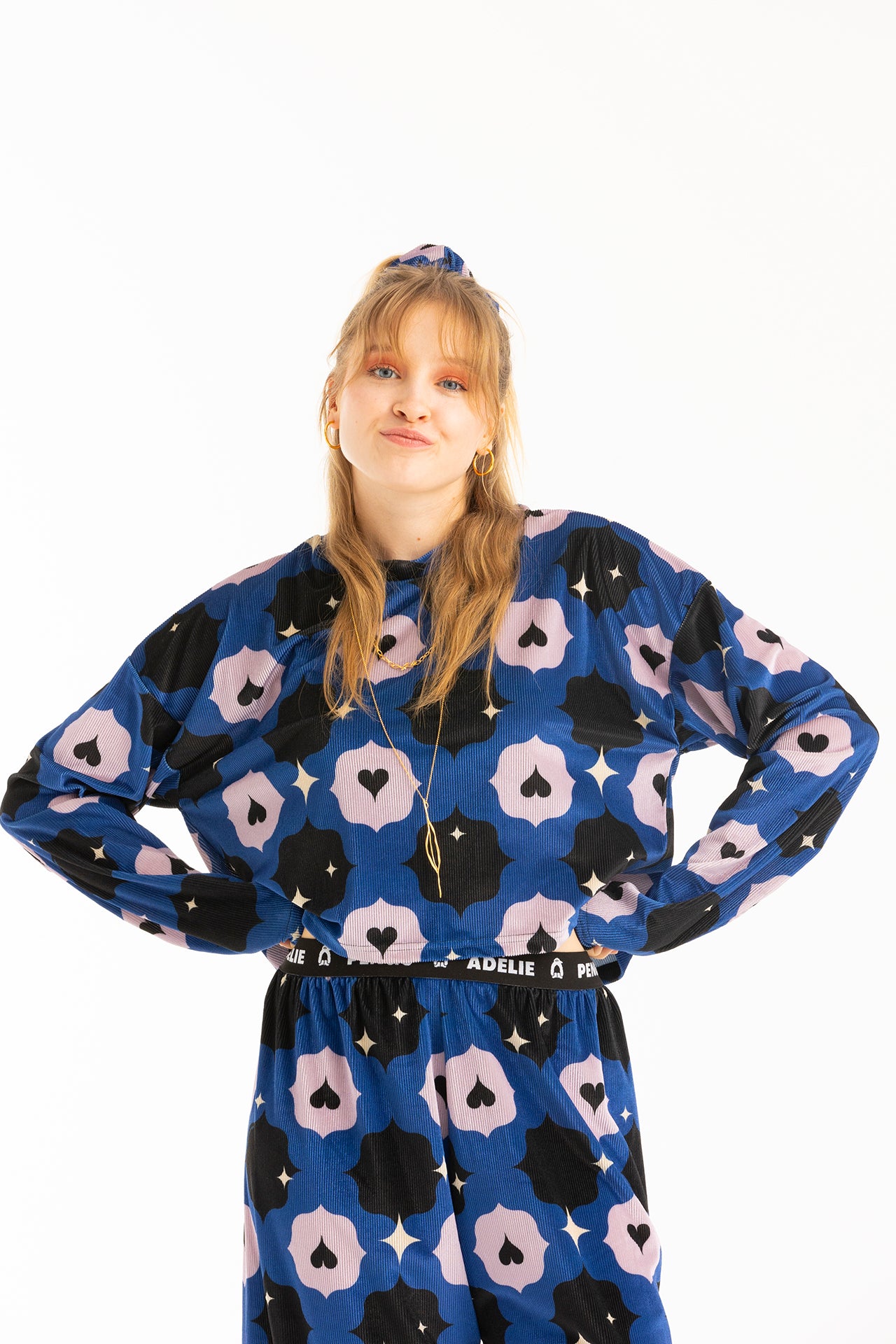 MINNIE CROPPED TOP- VINTAGE TILE