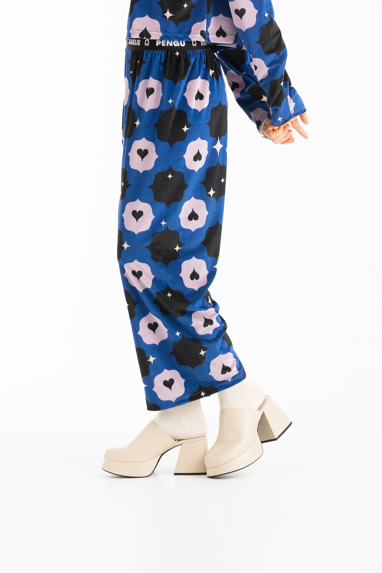ABI WIDE LEG TROUSERS- VINTAGE TILE