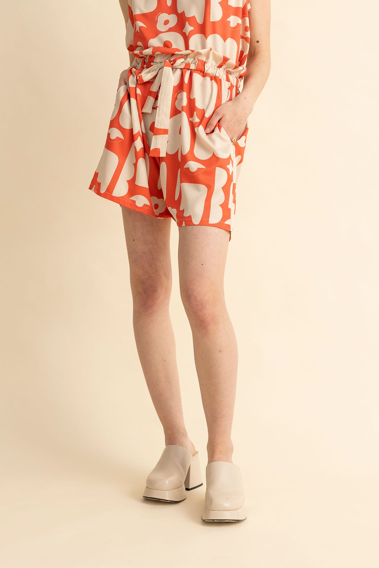 WIDE LEG SHORTS ERIC- ABSTRACT III