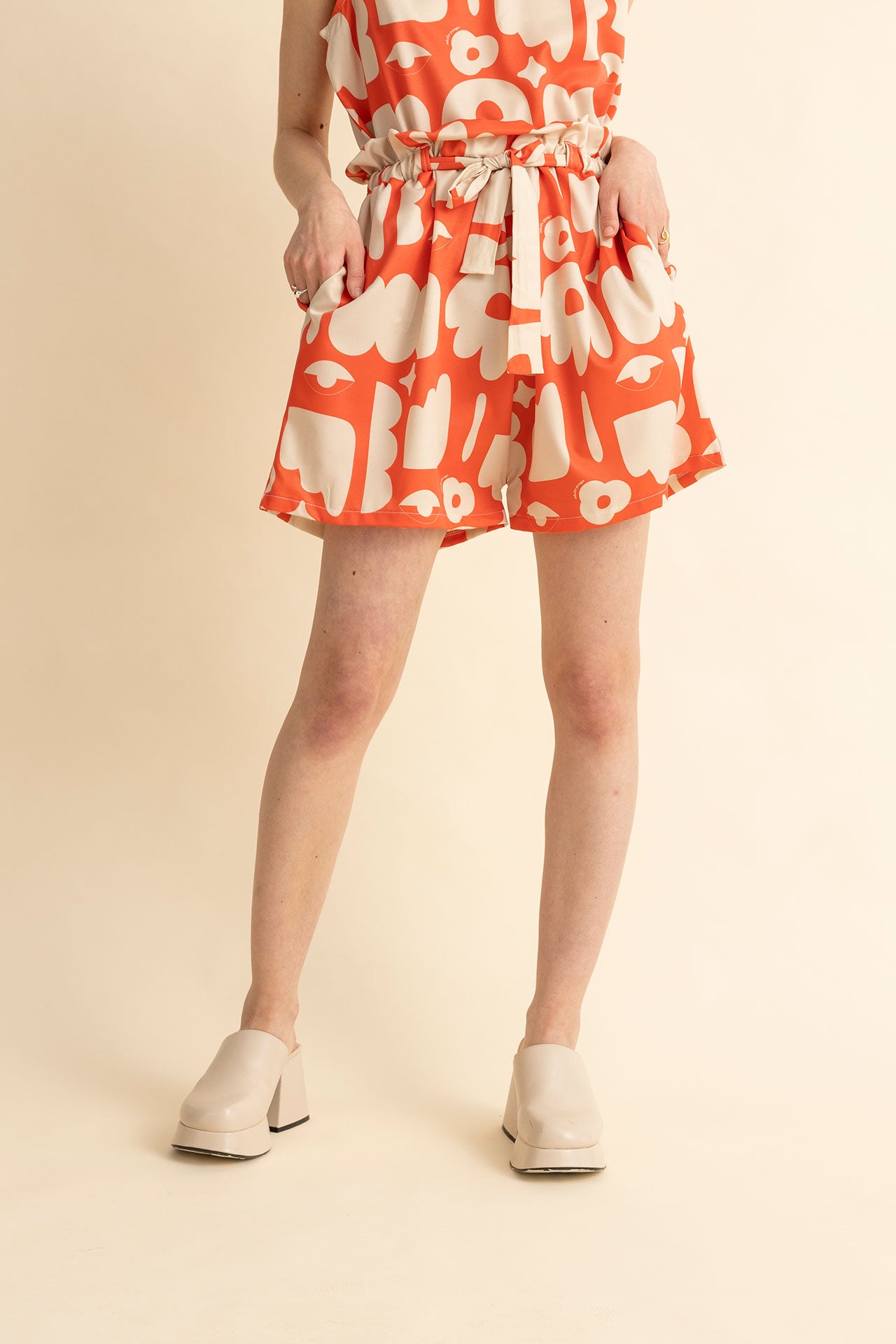 WIDE LEG SHORTS ERIC- ABSTRACT III