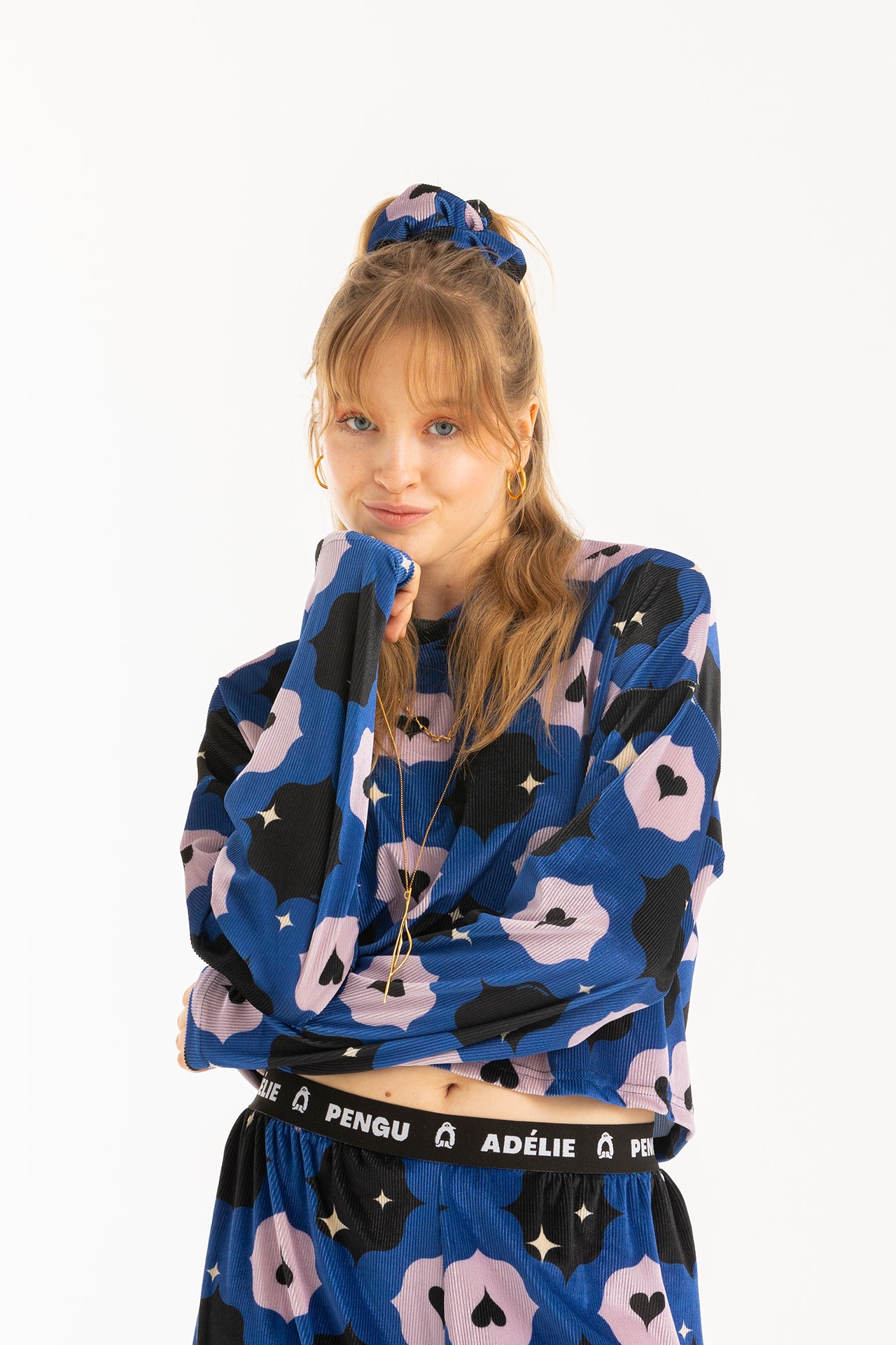 MINNIE CROPPED TOP- VINTAGE TILE