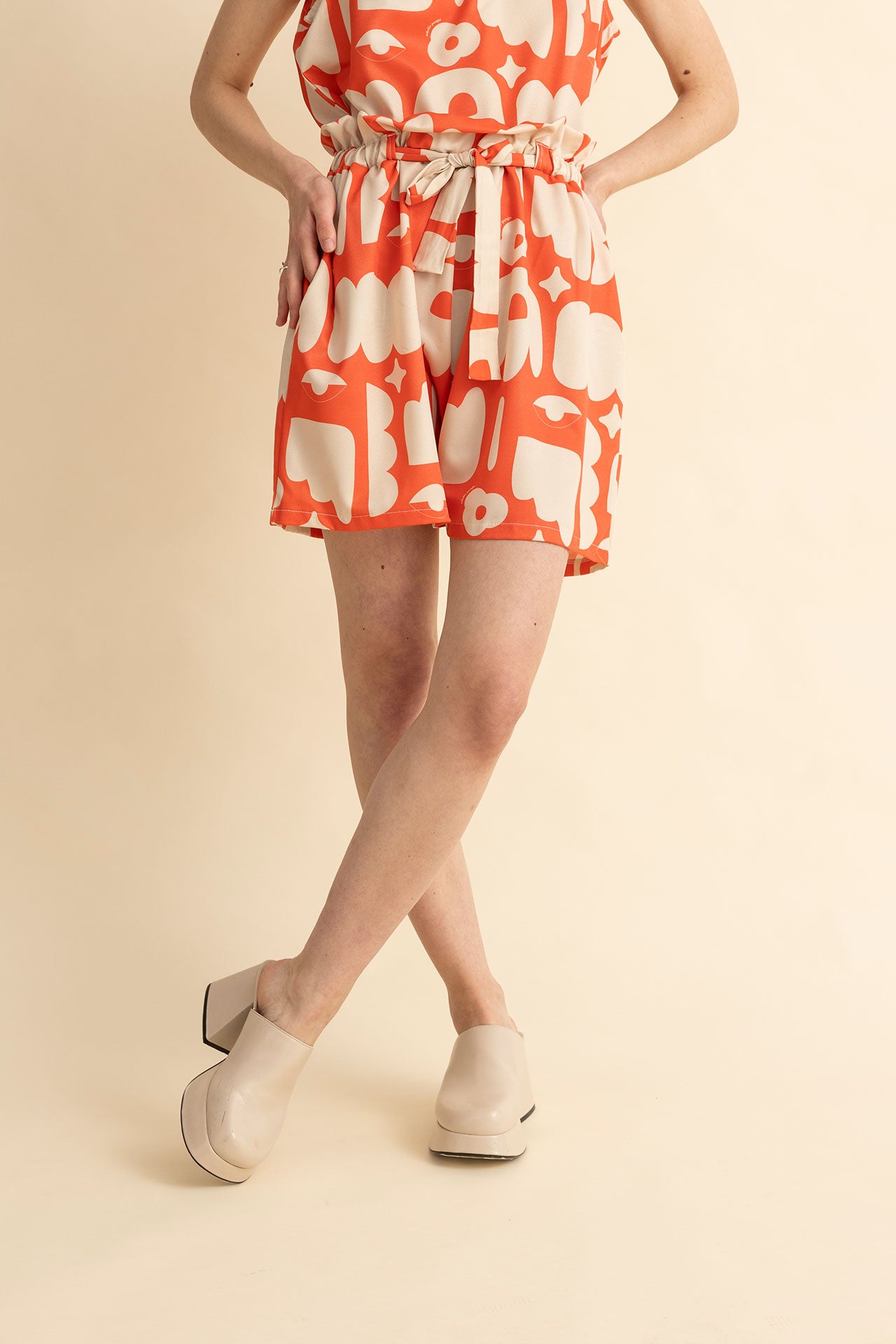 WIDE LEG SHORTS ERIC- ABSTRACT III