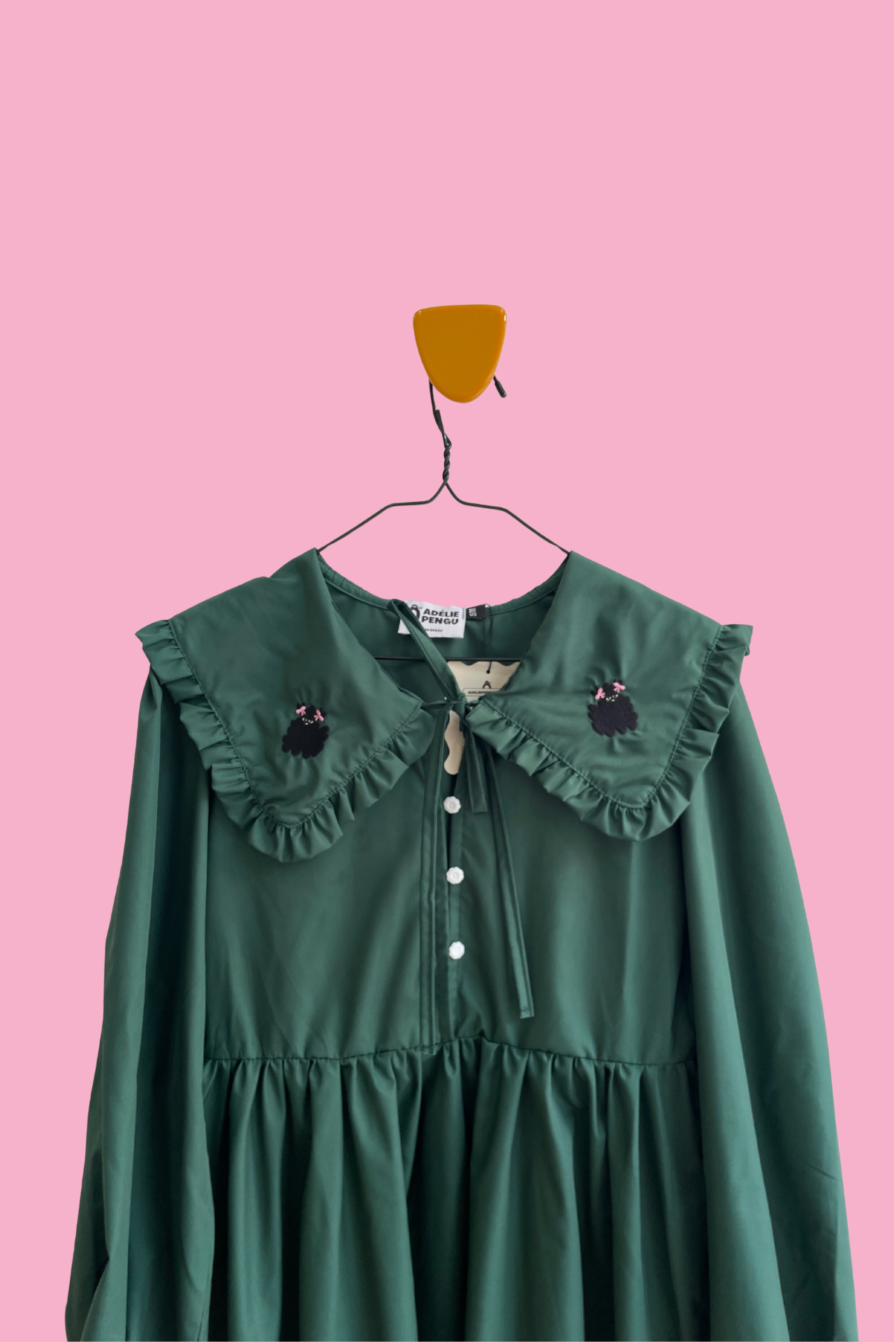 WYLIE COLLAR DRESS- FLUFFY DOG COLOURS