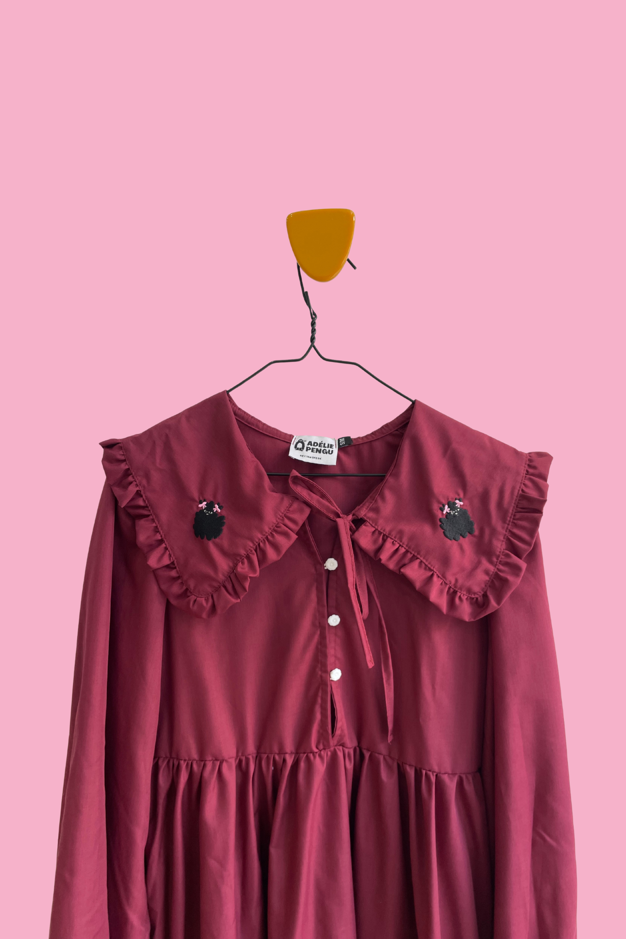 WYLIE COLLAR DRESS- FLUFFY DOG COLOURS