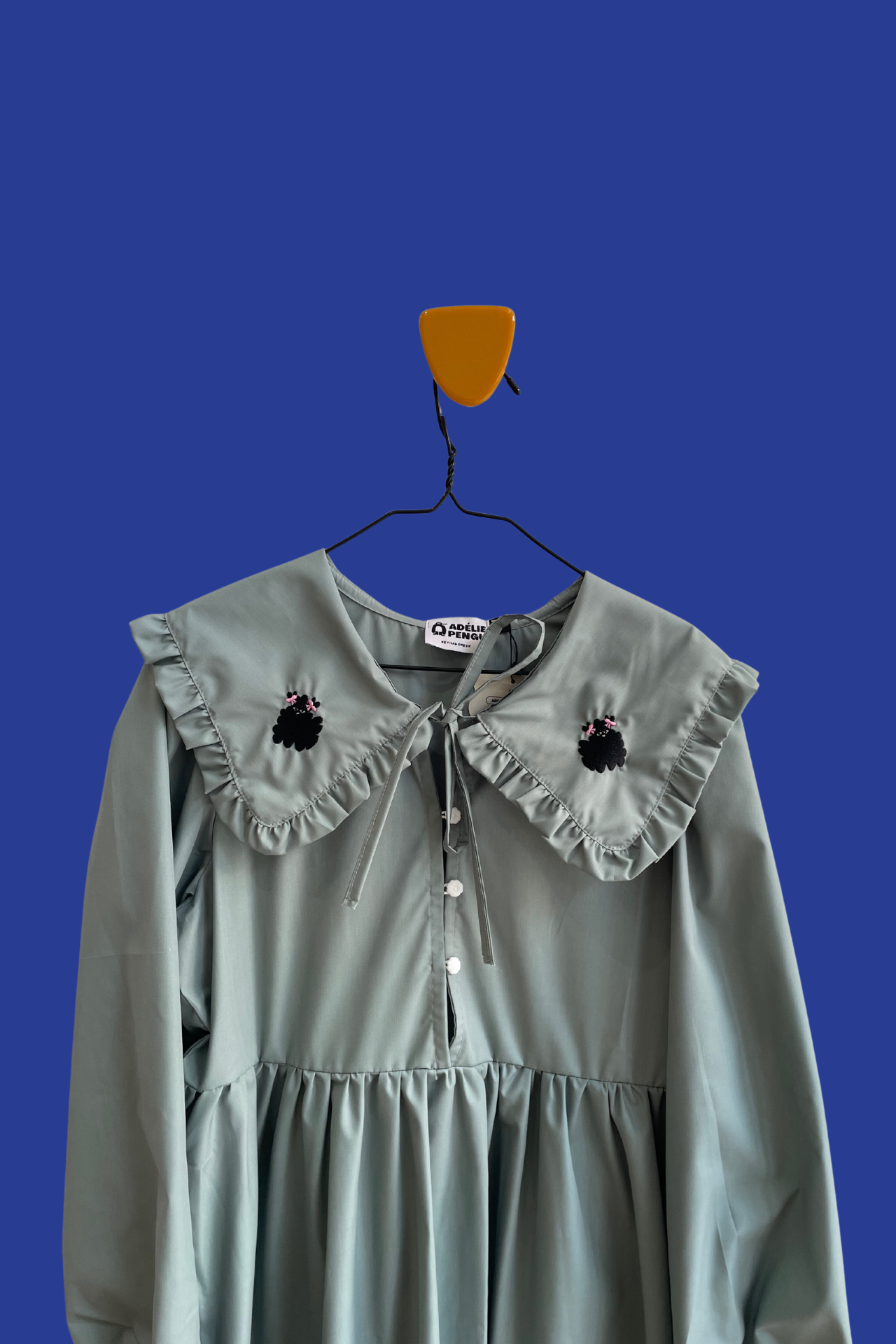 WYLIE COLLAR DRESS- FLUFFY DOG COLOURS