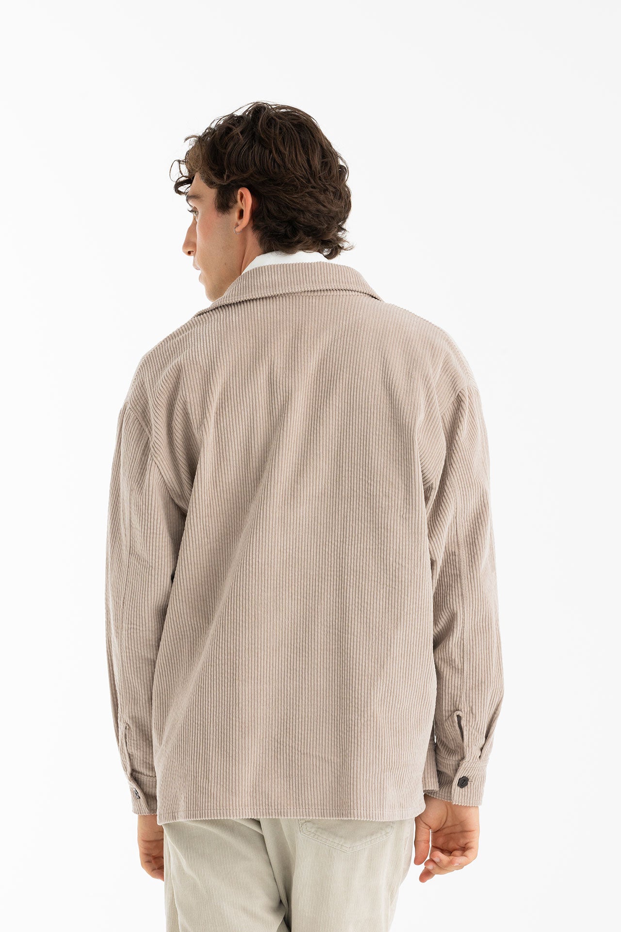 PABLO CORDUROY SHIRT- GREIGE