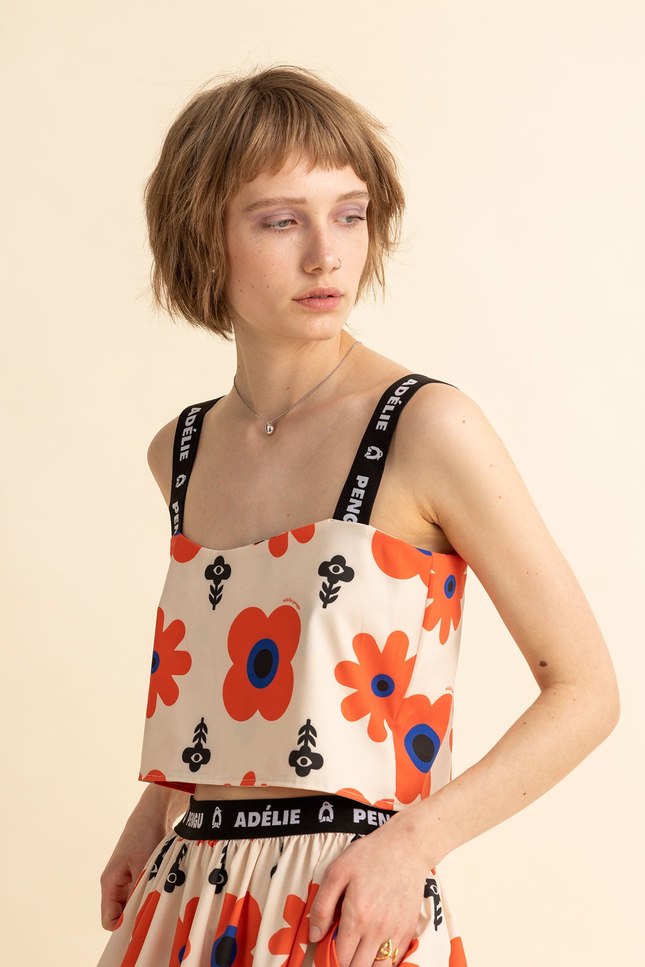 CROPPED TOP CHRISTIE- FLORAL CREATURES