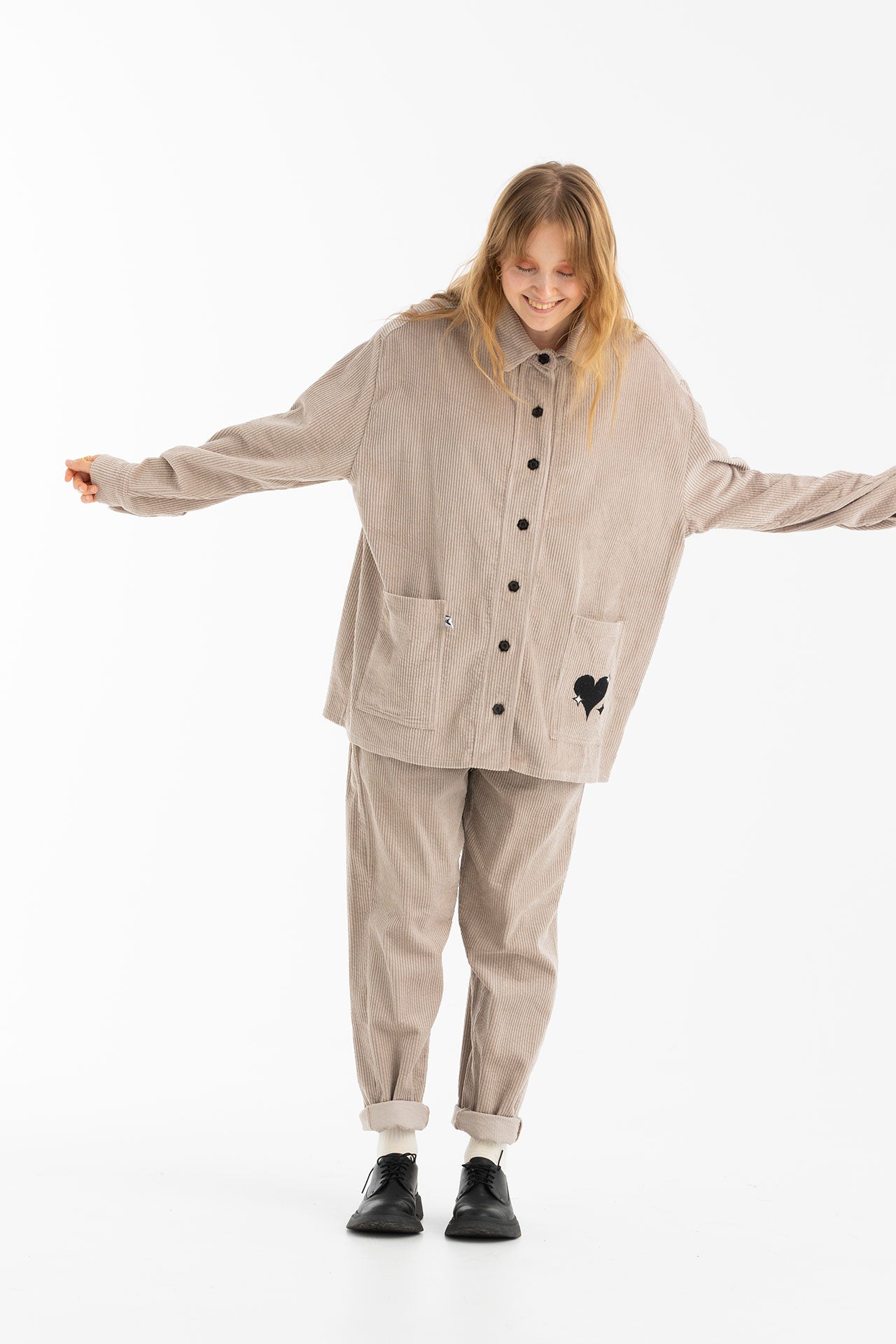 PABLO CORDUROY SHIRT- GREIGE