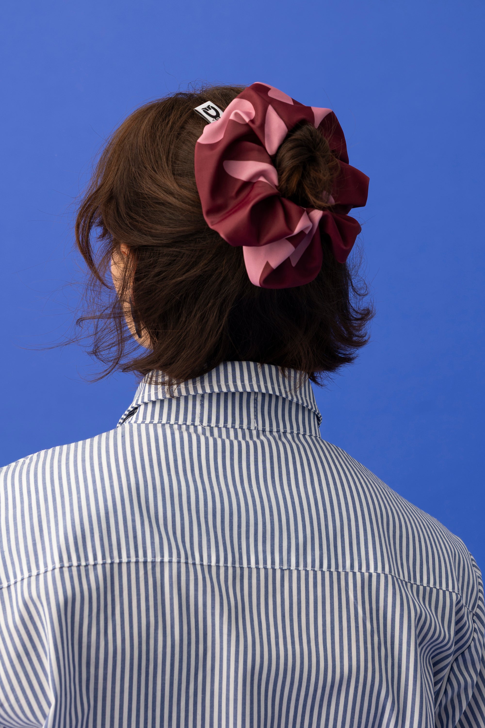 ICE POP CHUNKY SCRUNCHIE- DALMATIAN BORDEAUX