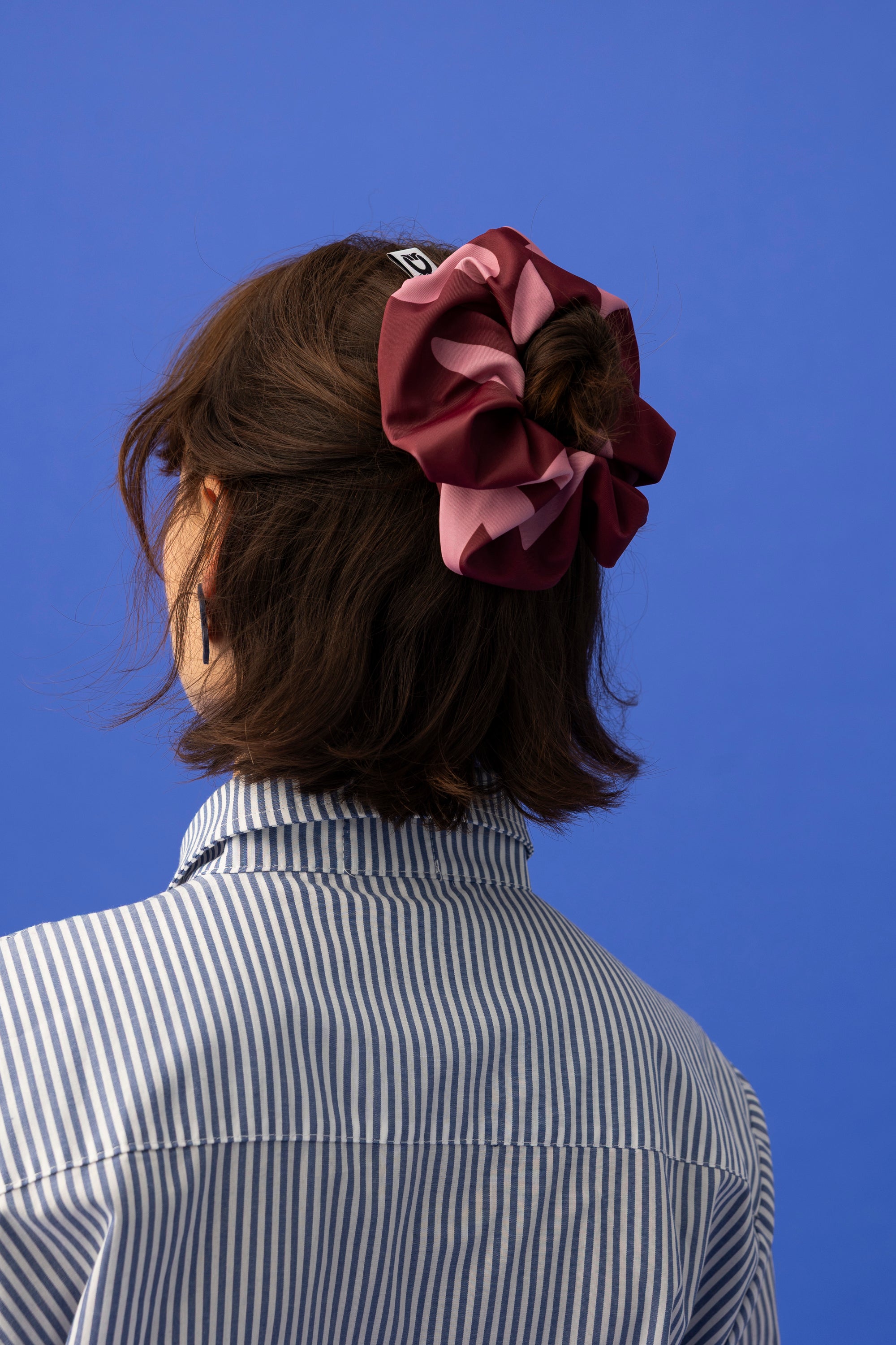 ICE POP CHUNKY SCRUNCHIE- DALMATIAN BORDEAUX
