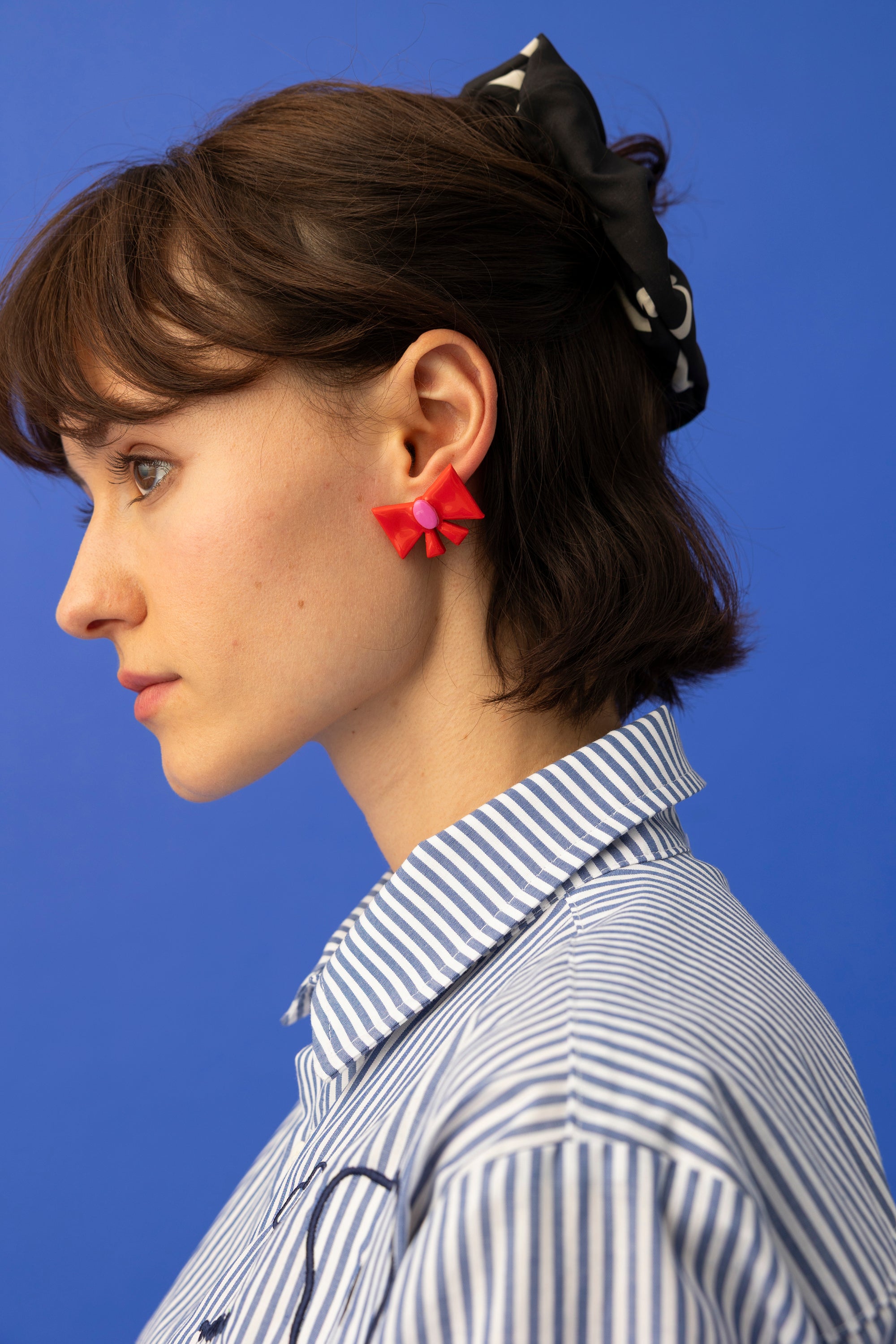 DIESBLON X ADELIE PENGU- BOWS EARRINGS