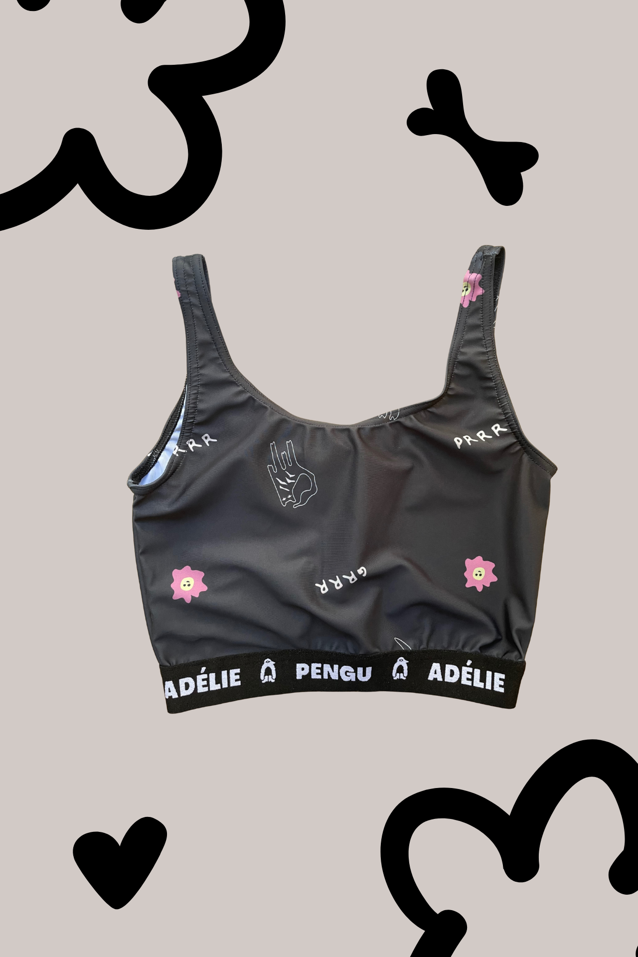 ATHLETIC BRA BIANCA- PRRRGRRR