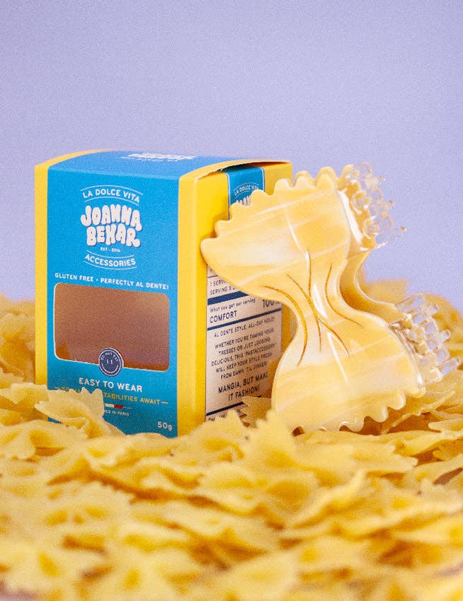 FARFALLE BOW TIE PASTA HAIR CLAW CLIP
