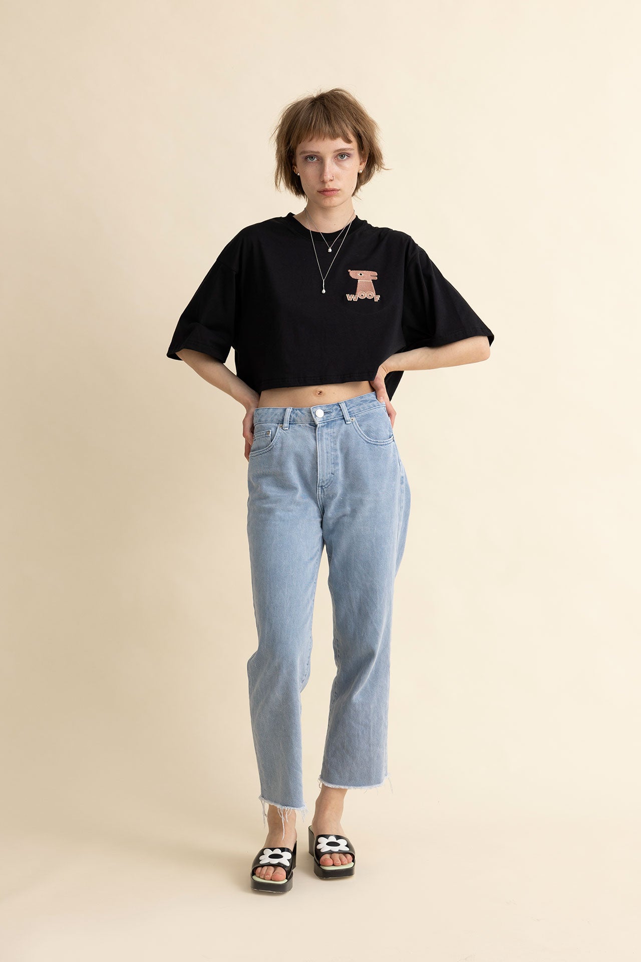 CROPPED TEE PIP- WOOF