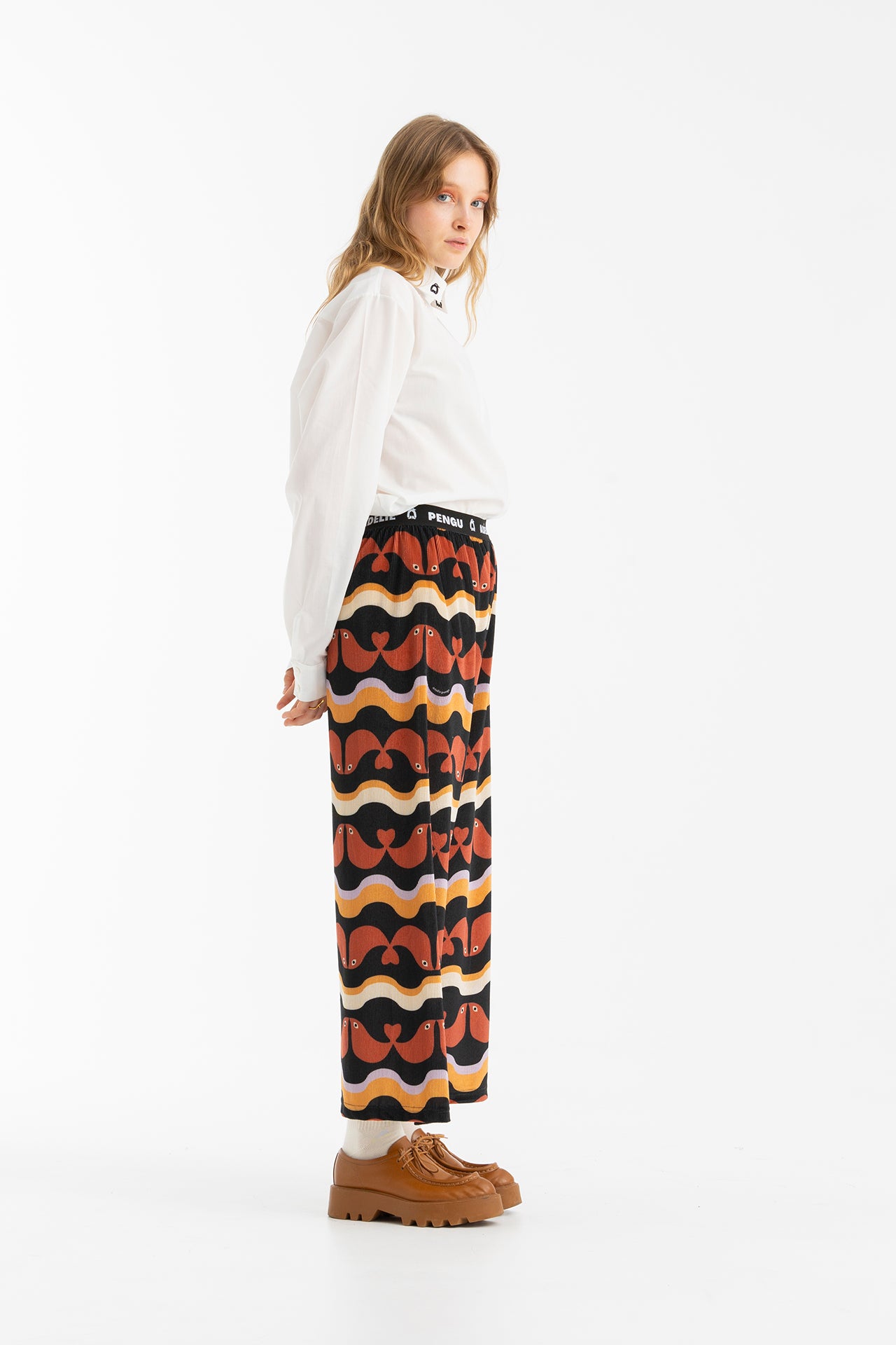 ABI WIDE LEG TROUSERS- BIRDIES