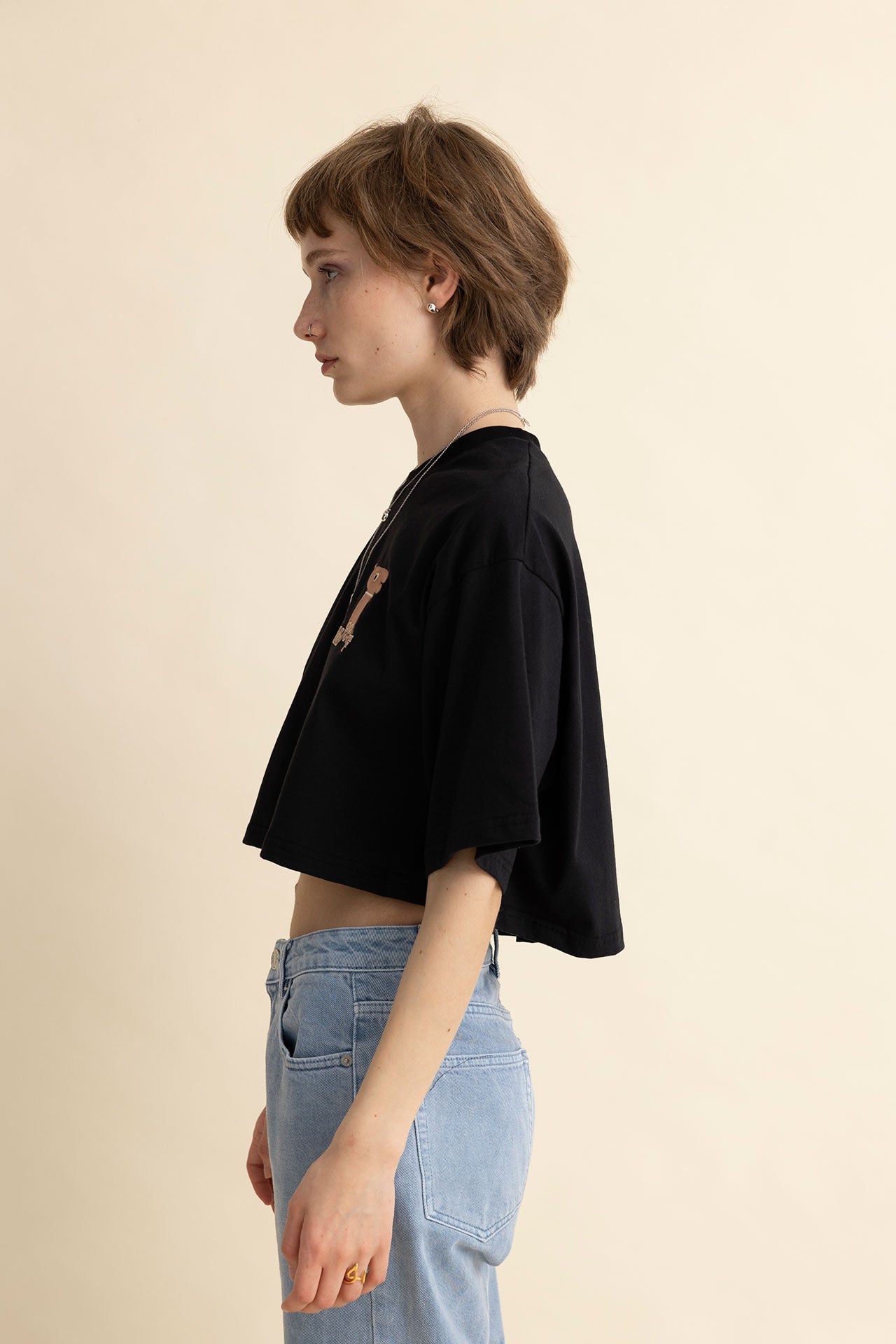 CROPPED TEE PIP- WOOF