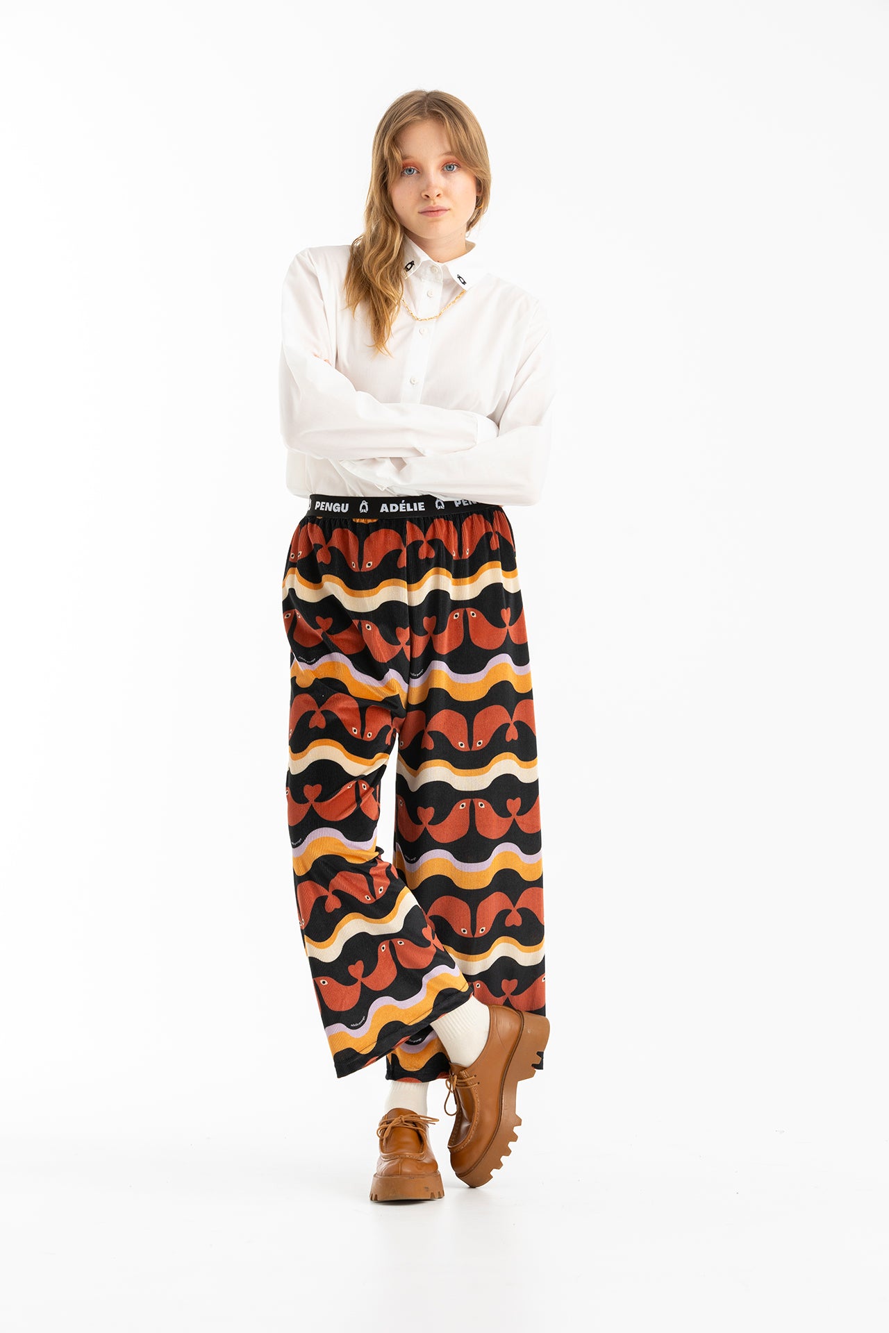 ABI WIDE LEG TROUSERS- BIRDIES
